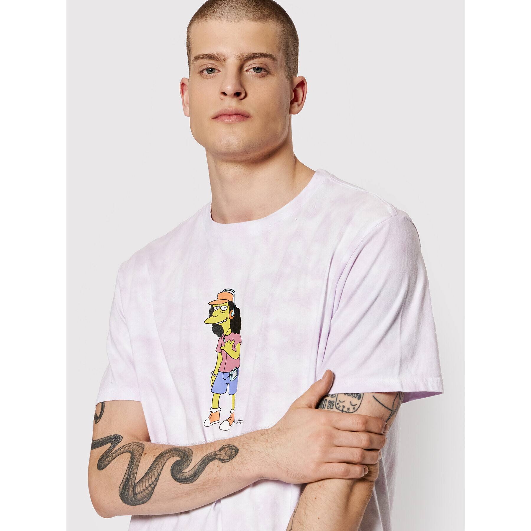 Billabong Тишърт SIMPSONS Otto A1SS38 Виолетов Relaxed Fit - Pepit.bg