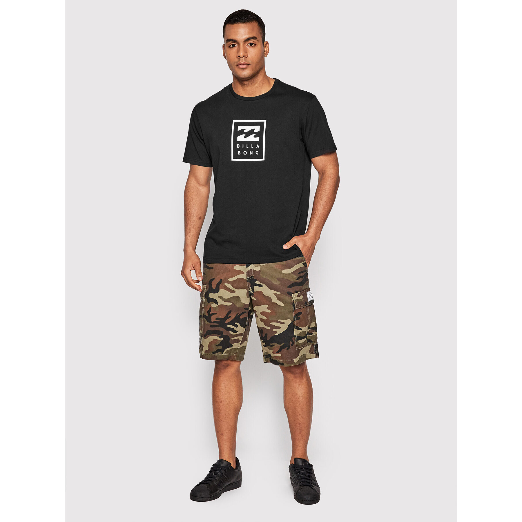 Billabong Тишърт Unity Stacked C1SS63 BIP2 Черен Regular Fit - Pepit.bg