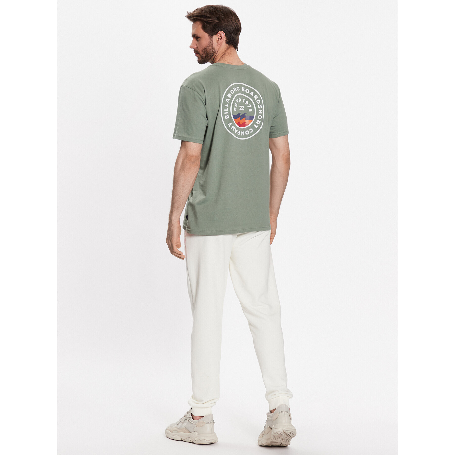 Billabong Тишърт Walled ABYZT01700 Зелен Regular Fit - Pepit.bg