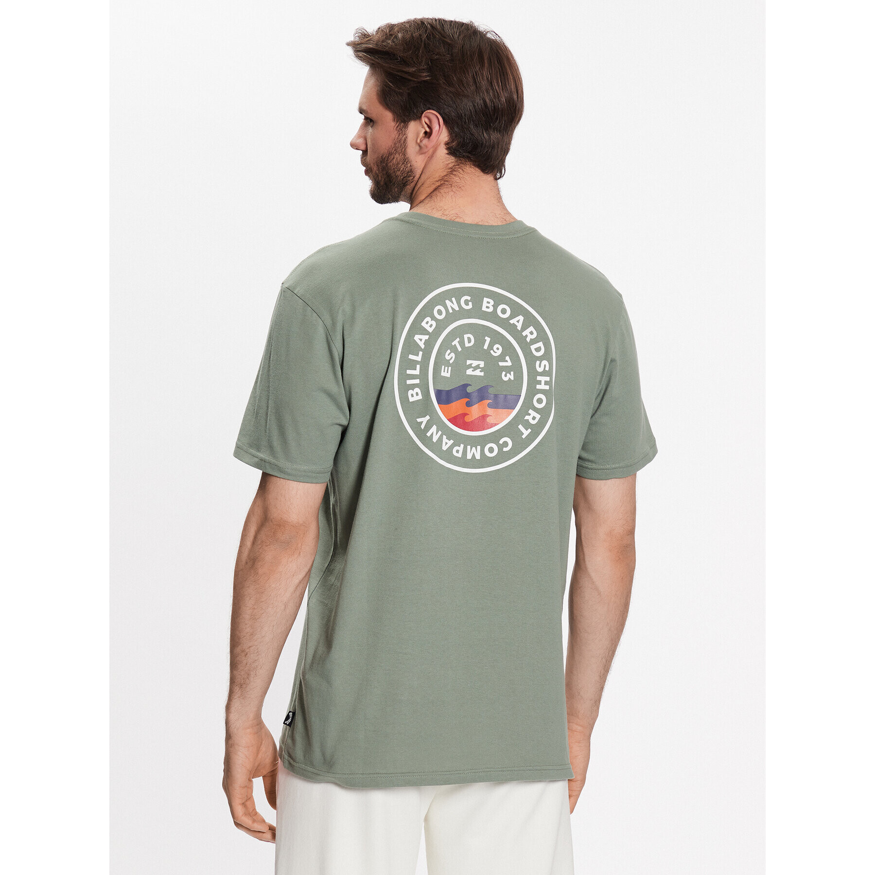 Billabong Тишърт Walled ABYZT01700 Зелен Regular Fit - Pepit.bg