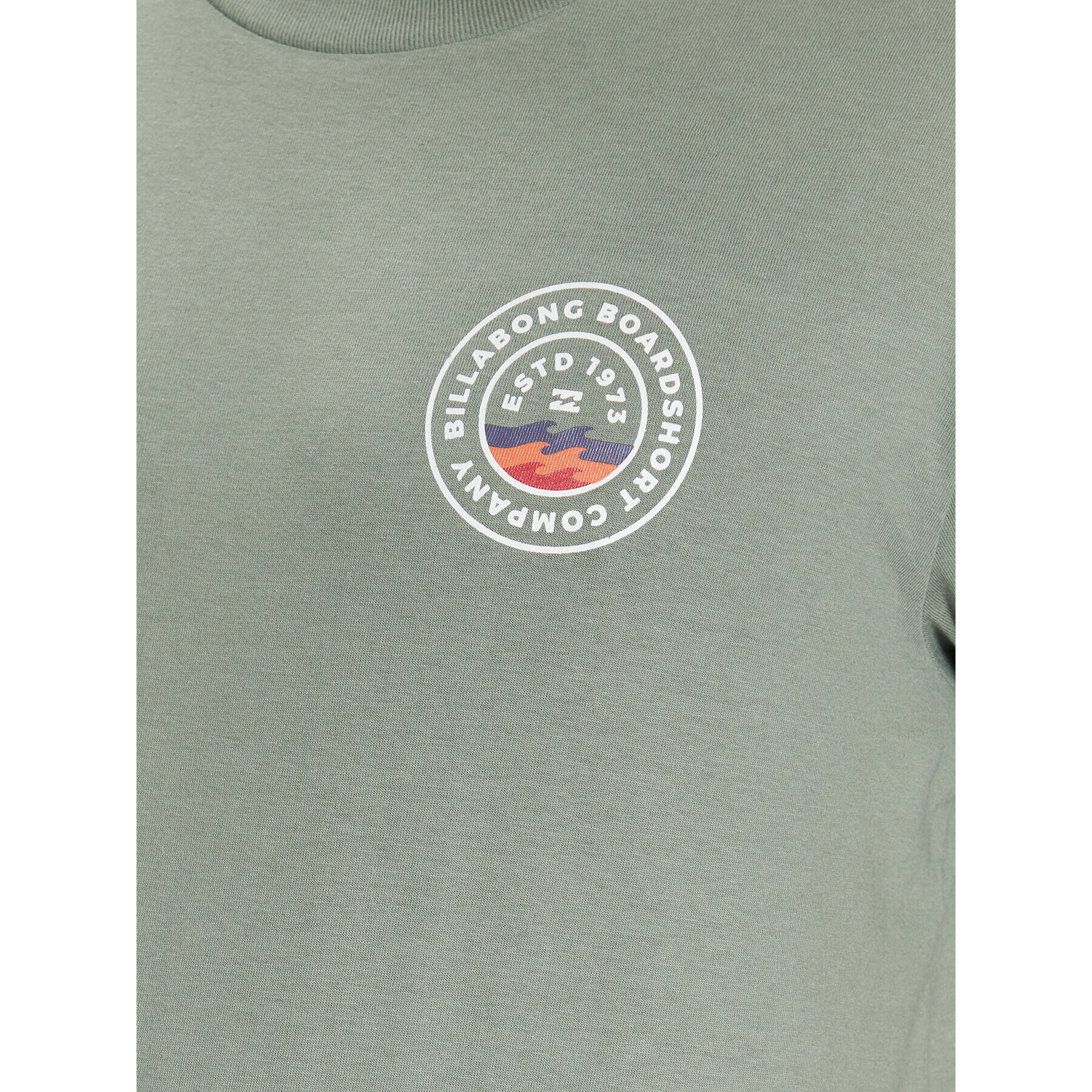 Billabong Тишърт Walled ABYZT01700 Зелен Regular Fit - Pepit.bg