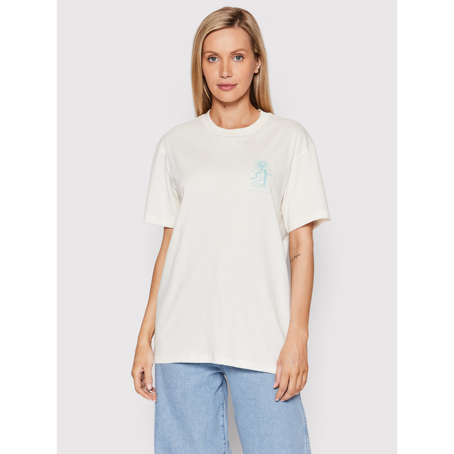Billabong Тишърт WRANGLER Sacred Sands D1SS36 Бял Regular Fit - Pepit.bg