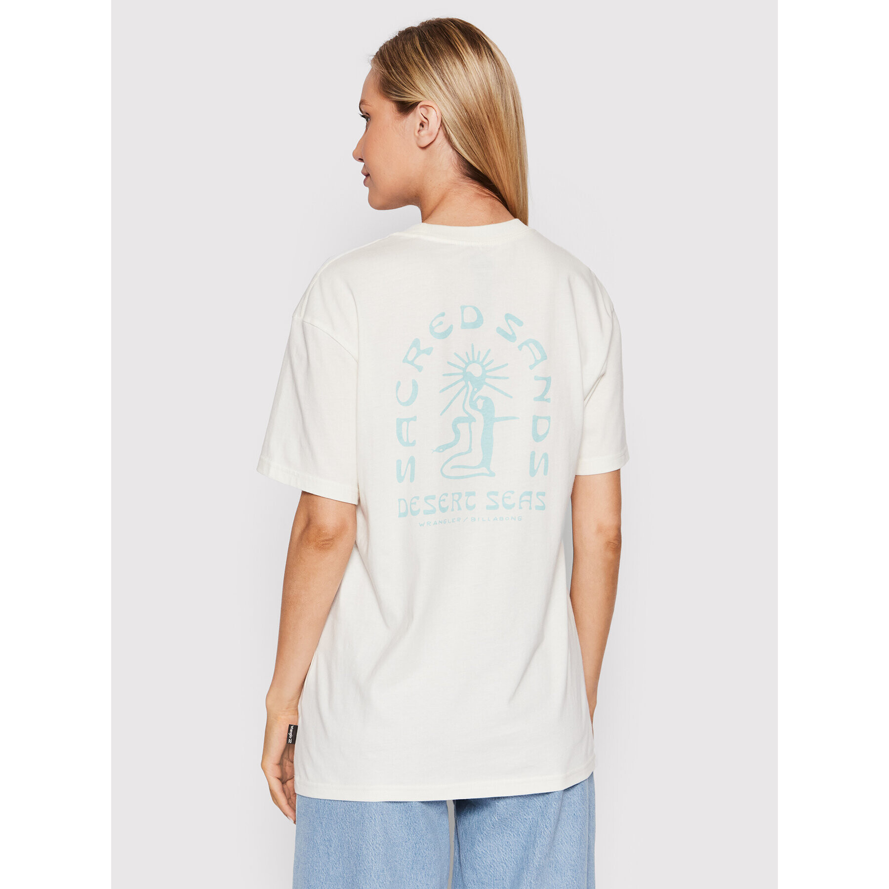 Billabong Тишърт WRANGLER Sacred Sands D1SS36 Бял Regular Fit - Pepit.bg