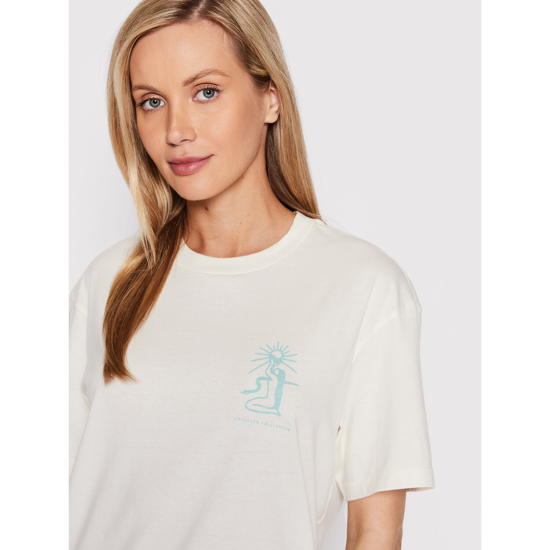 Billabong Тишърт WRANGLER Sacred Sands D1SS36 Бял Regular Fit - Pepit.bg