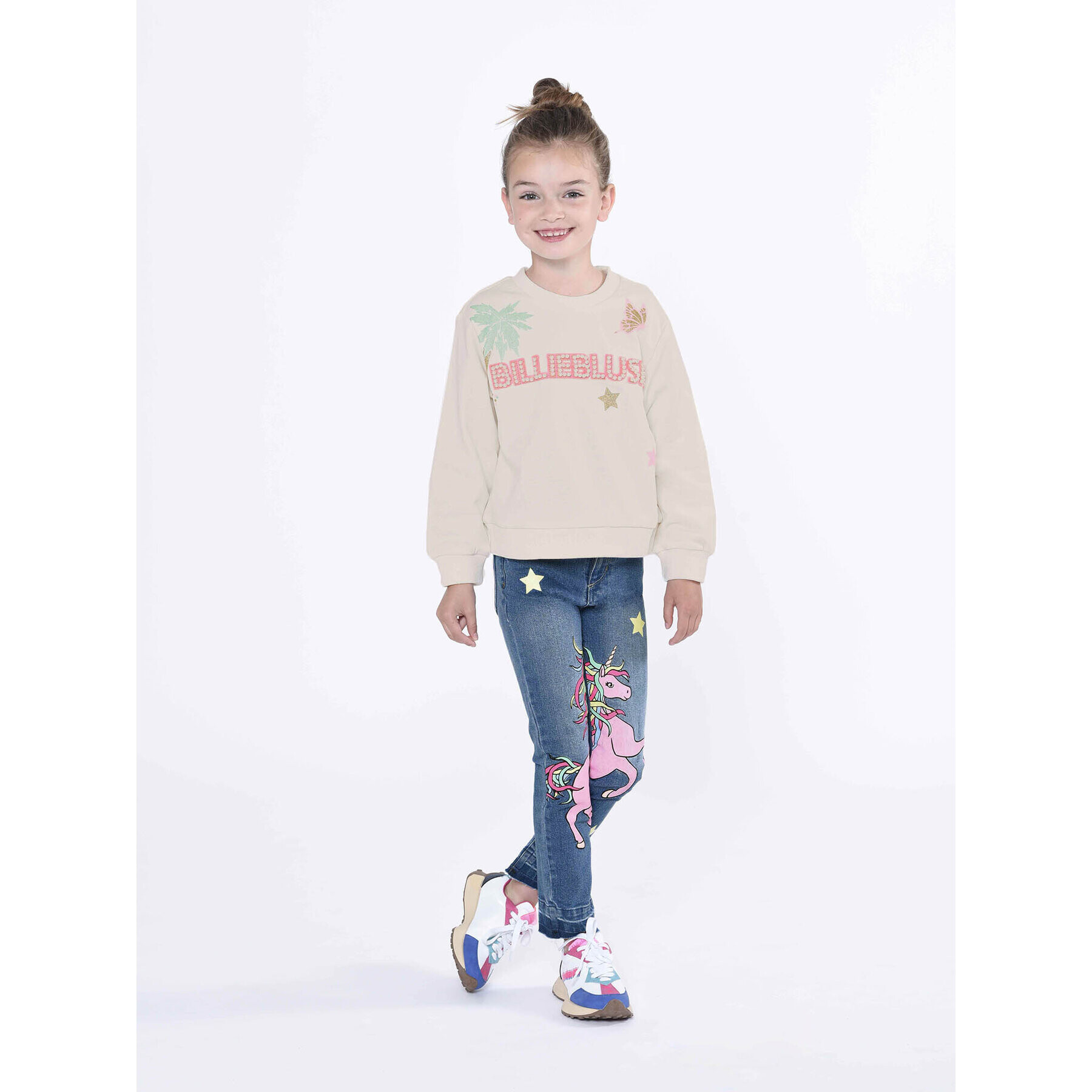 Billieblush Дънки U14659 Бежов Regular Fit - Pepit.bg