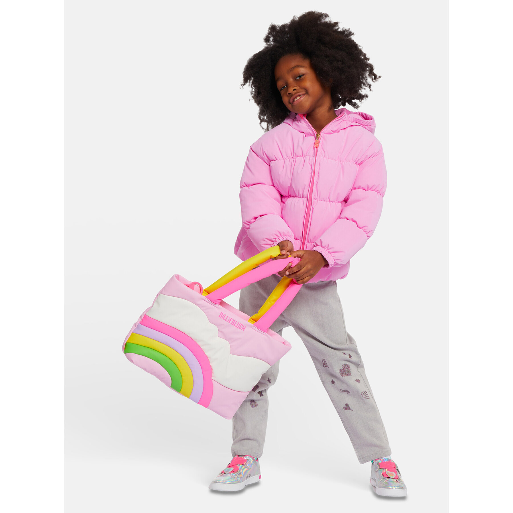 Billieblush Дънки U14680 Сив Mom Fit - Pepit.bg