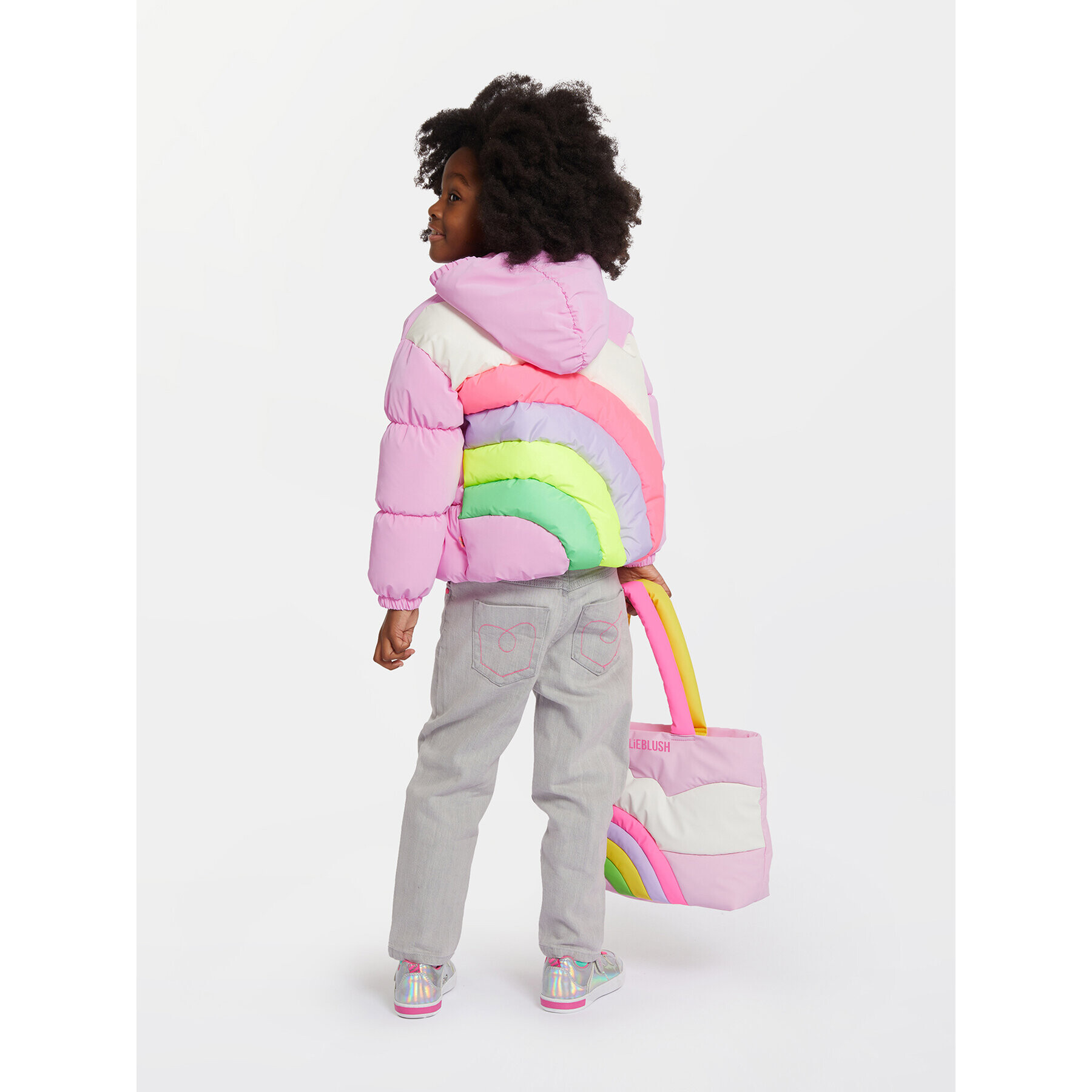 Billieblush Дънки U14680 Сив Mom Fit - Pepit.bg