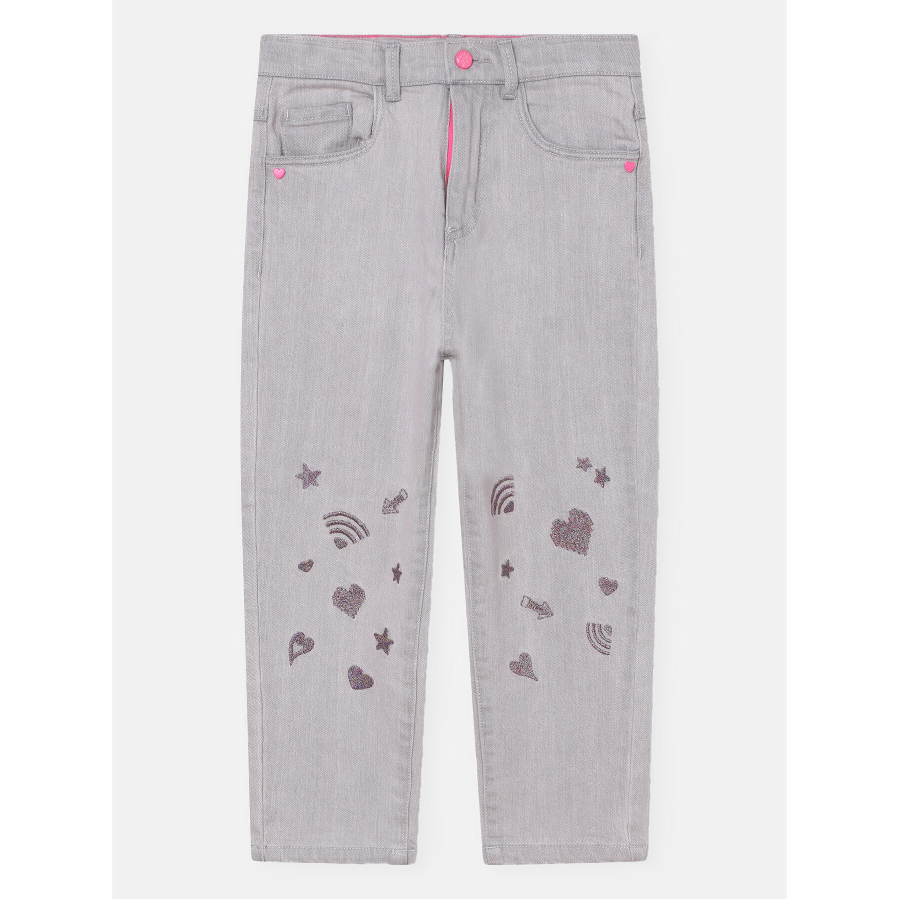 Billieblush Дънки U14680 Сив Mom Fit - Pepit.bg
