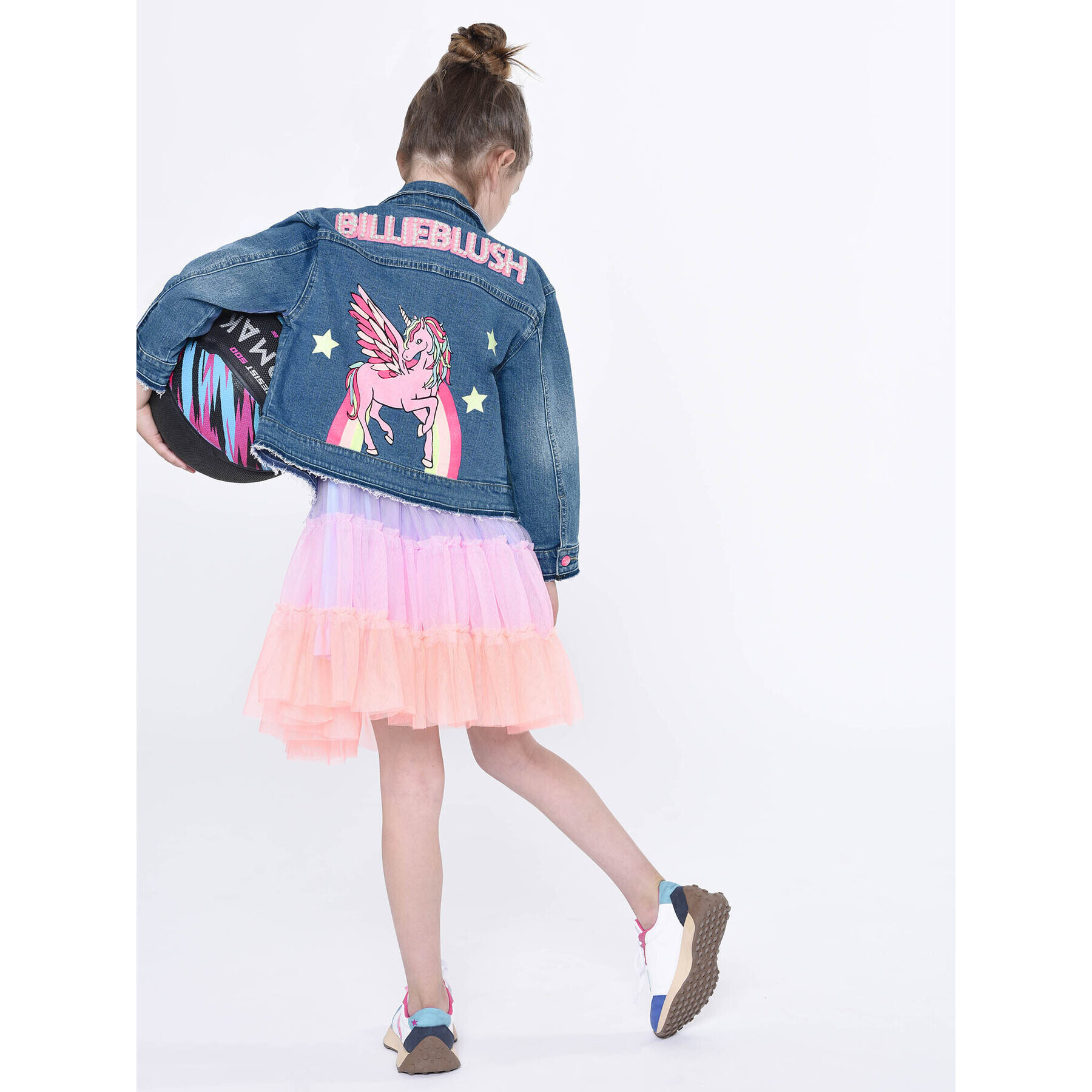 Billieblush Дънково яке U16348 Бежов Regular Fit - Pepit.bg