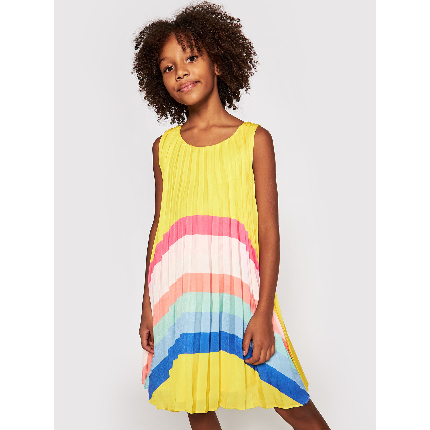 Billieblush Ежедневна рокля U12647 Жълт Regular Fit - Pepit.bg