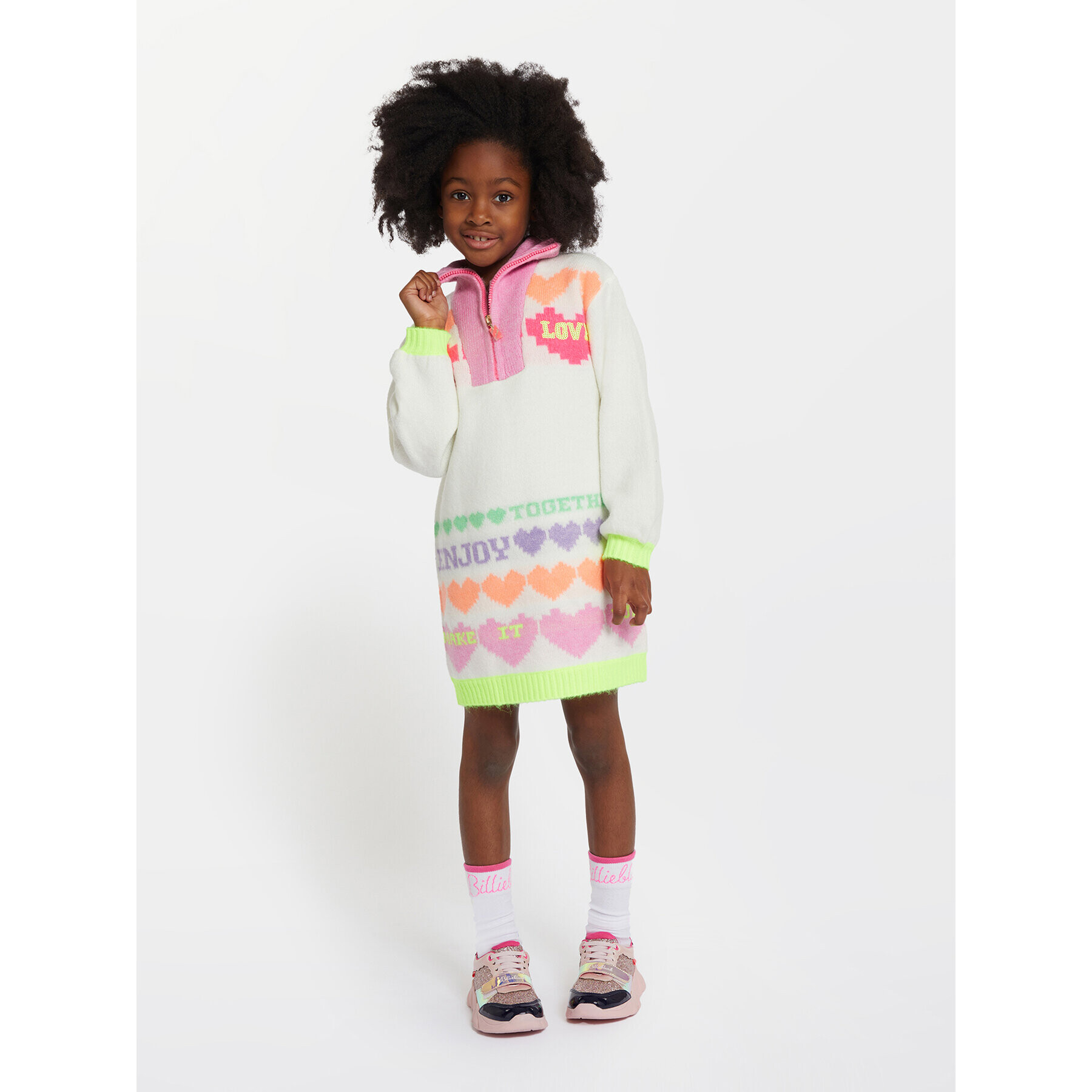 Billieblush Плетена рокля U12851 Бежов Regular Fit - Pepit.bg