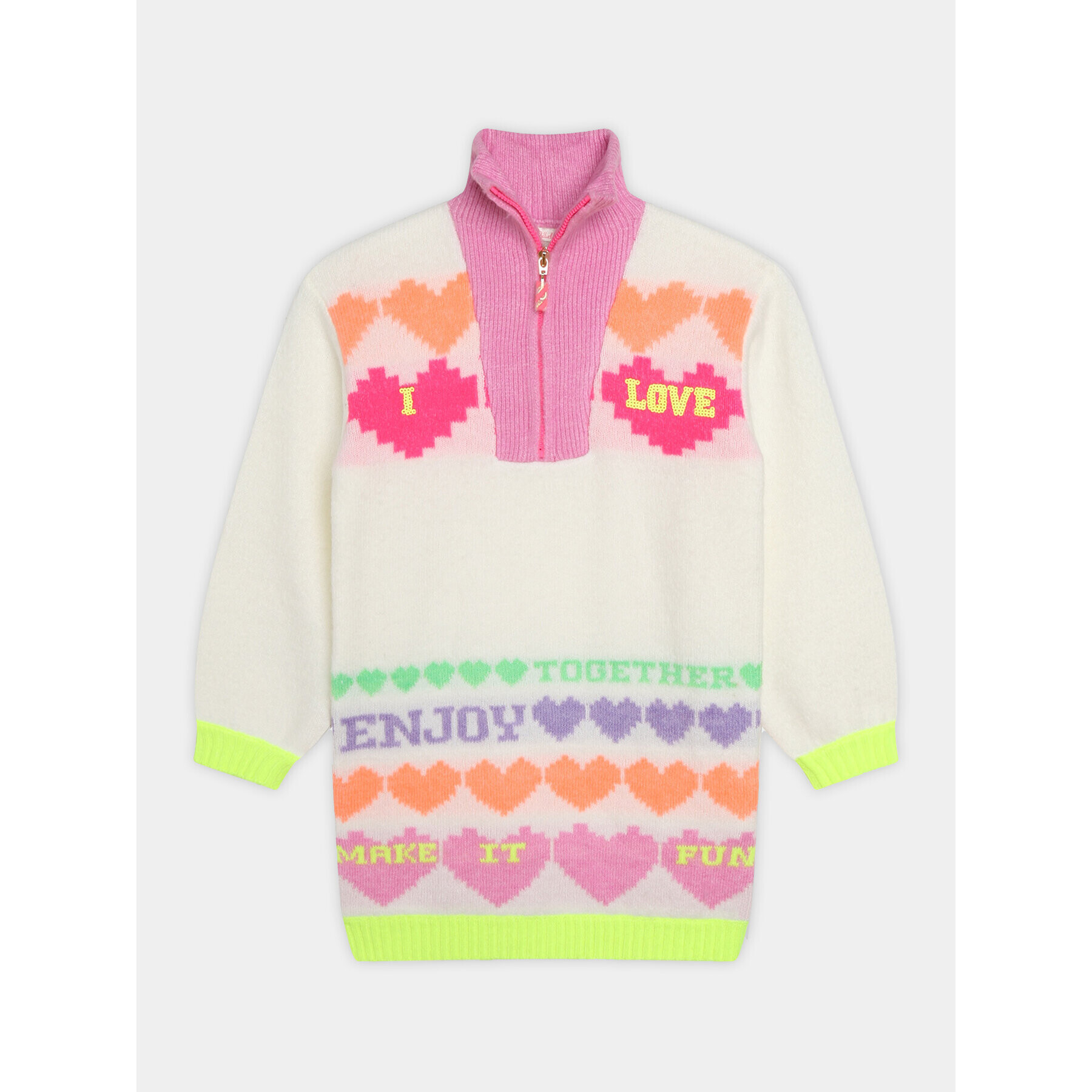 Billieblush Плетена рокля U12851 Бежов Regular Fit - Pepit.bg