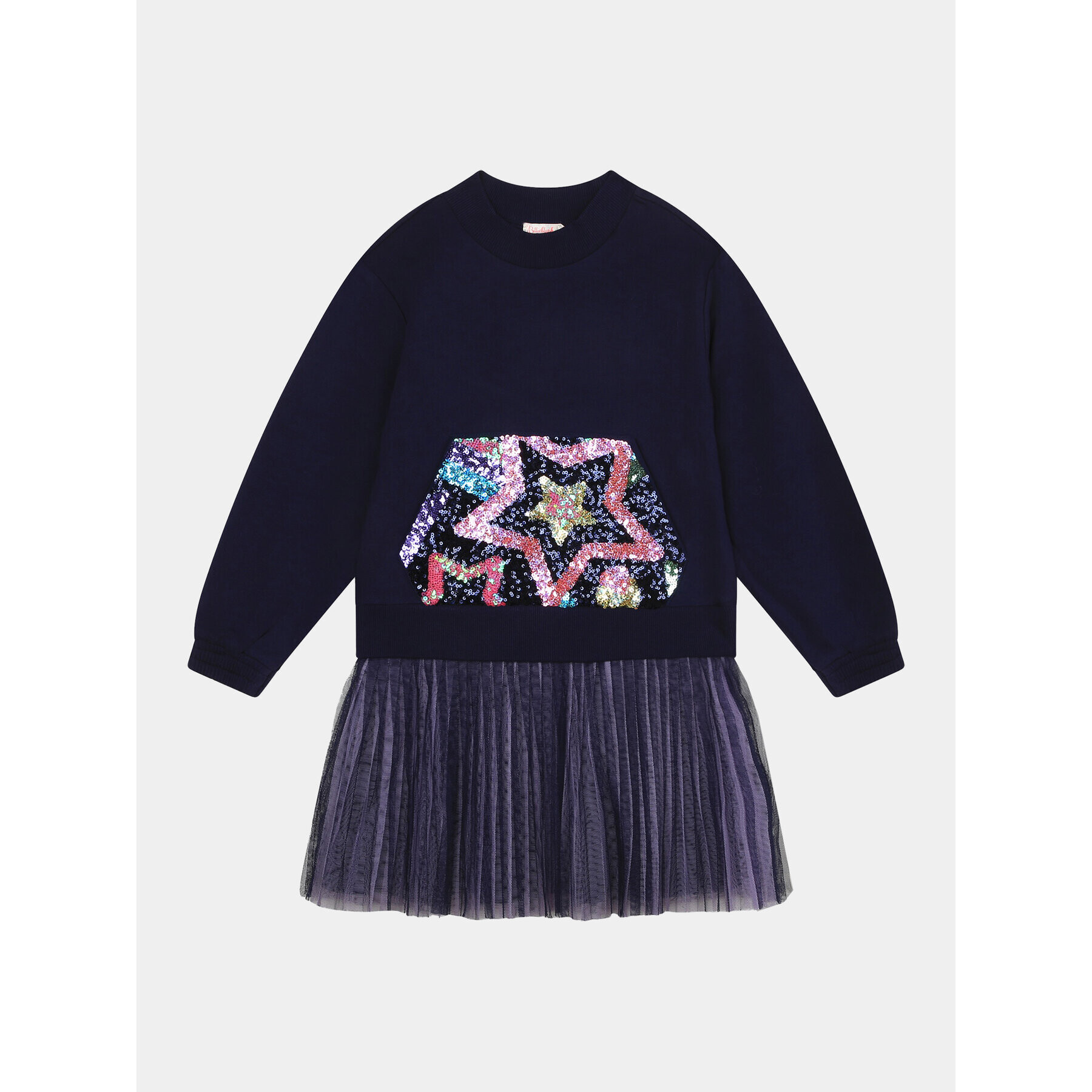 Billieblush Плетена рокля U12855 Тъмносин Regular Fit - Pepit.bg