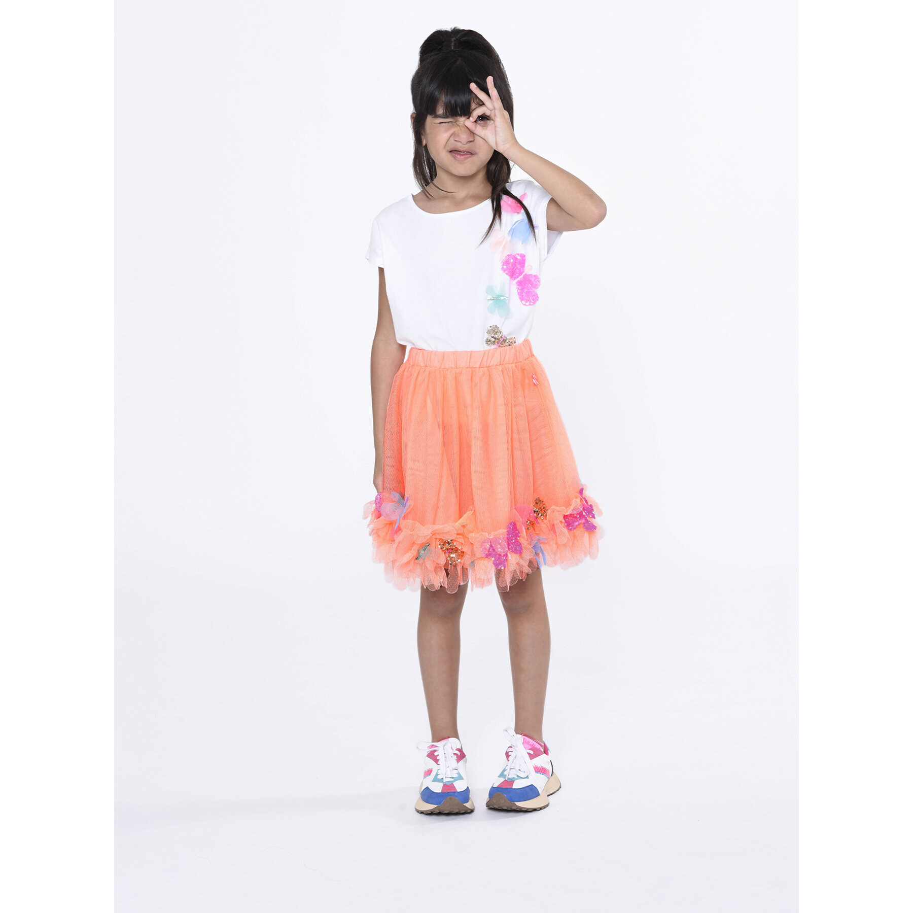 Billieblush пола от тюл U13337 Оранжев Regular Fit - Pepit.bg