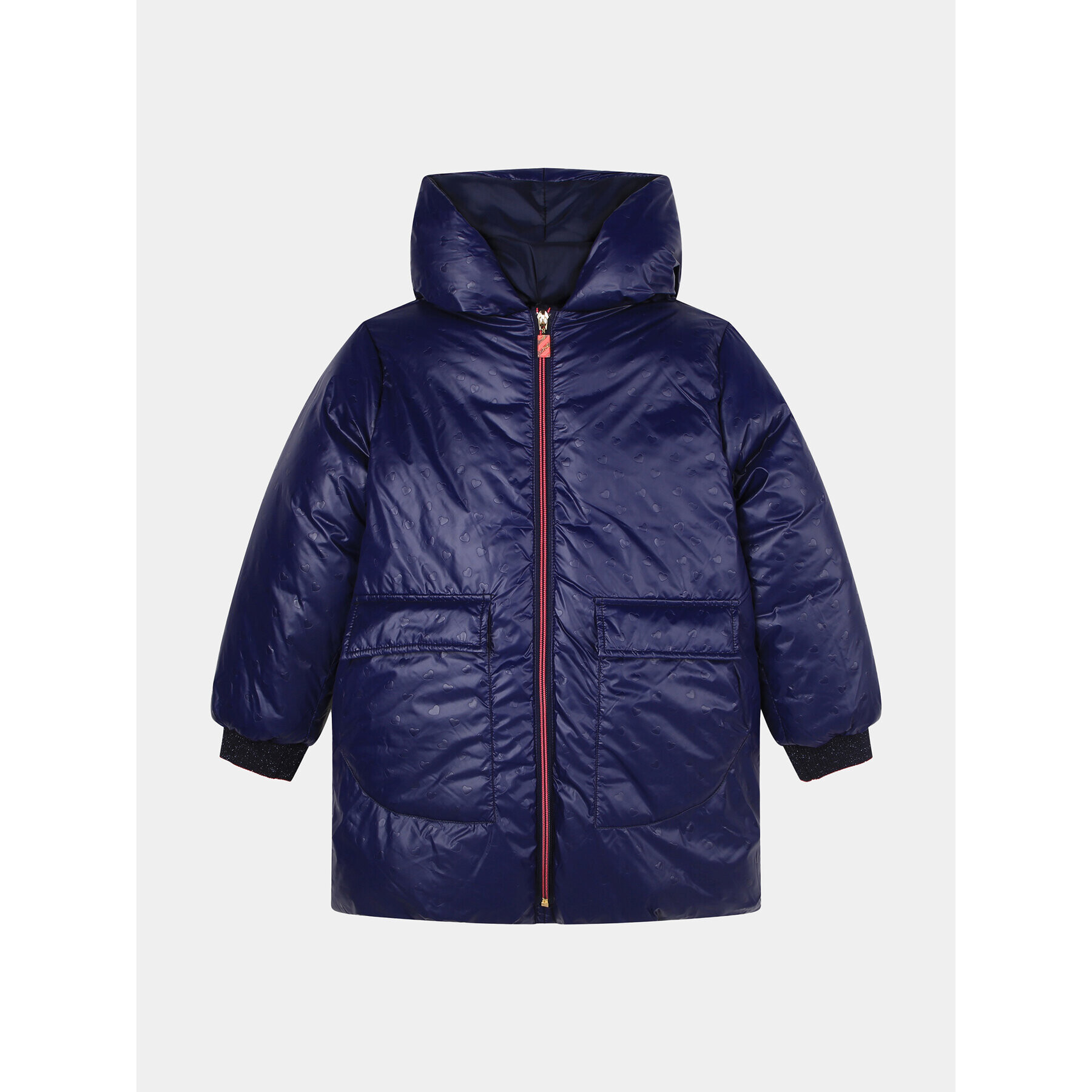 Billieblush Пухено яке U16363 Тъмносин Regular Fit - Pepit.bg