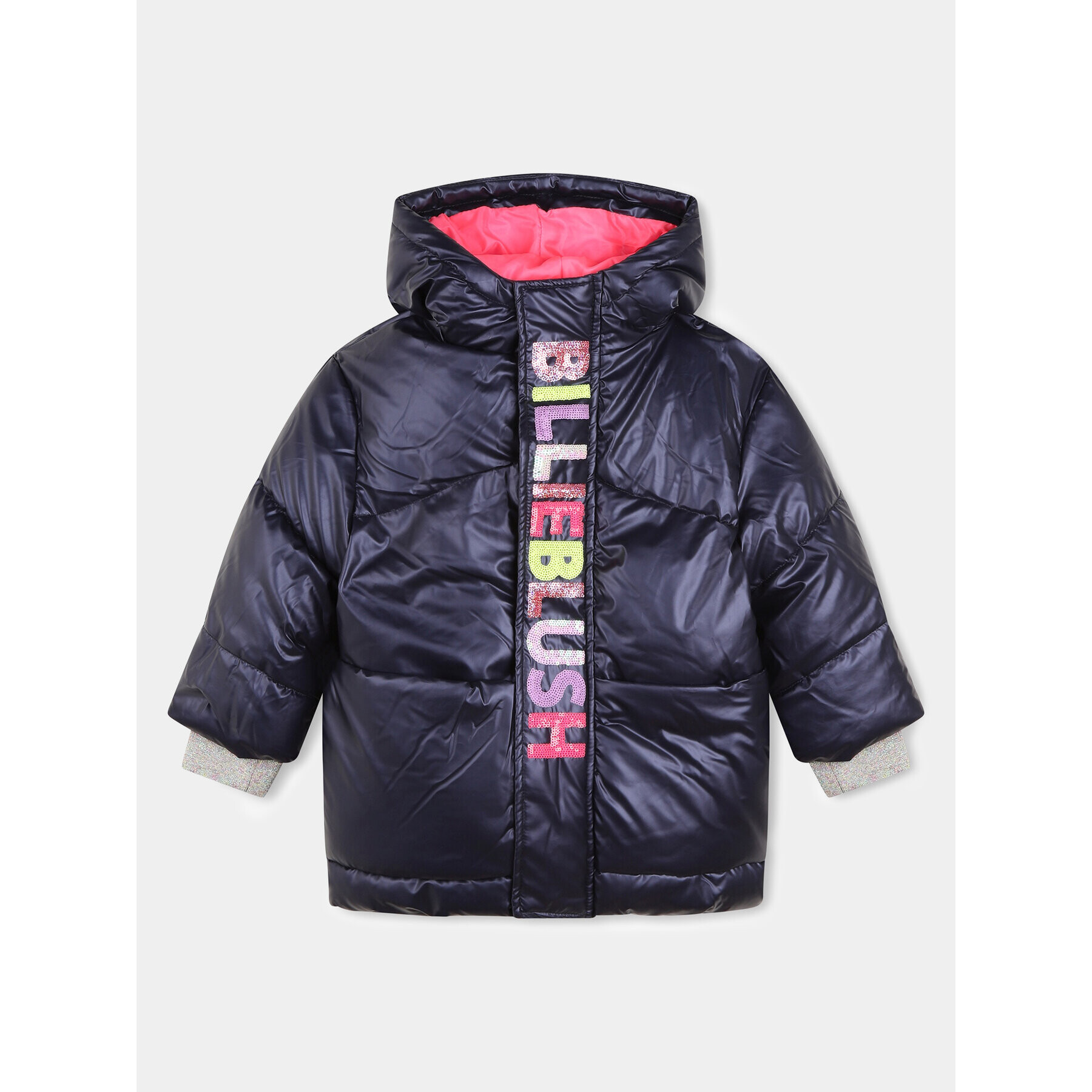 Billieblush Пухено яке U16366 Тъмносин Regular Fit - Pepit.bg