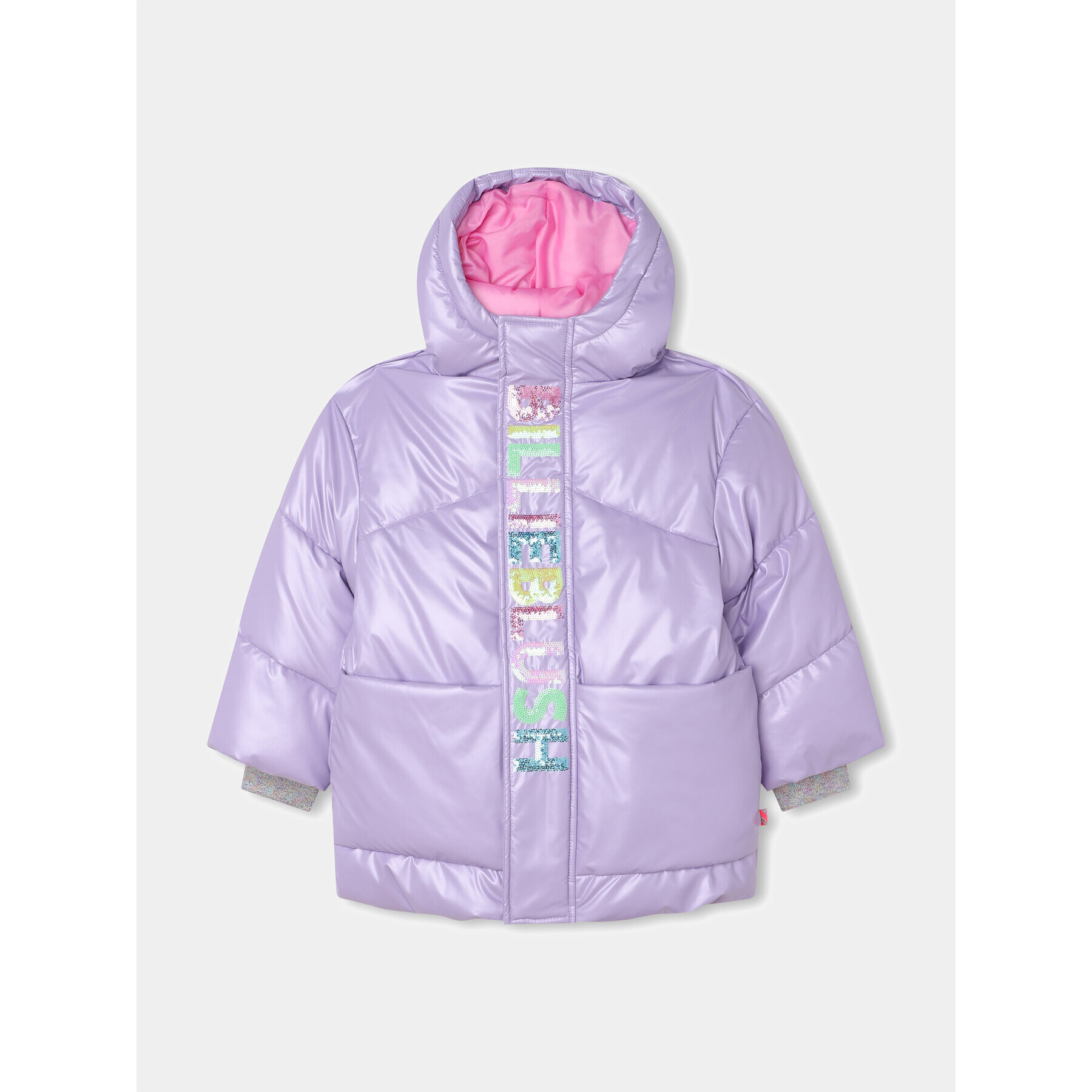 Billieblush Пухено яке U16366 Виолетов Regular Fit - Pepit.bg