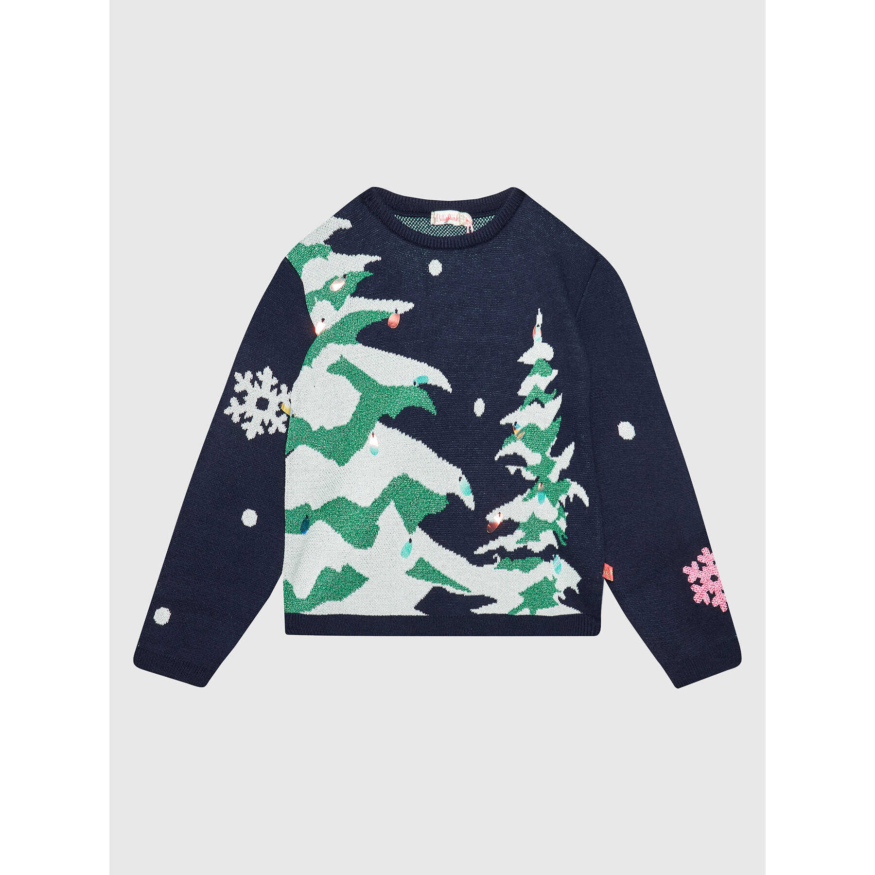 Billieblush Пуловер U15904 Тъмносин Regular Fit - Pepit.bg
