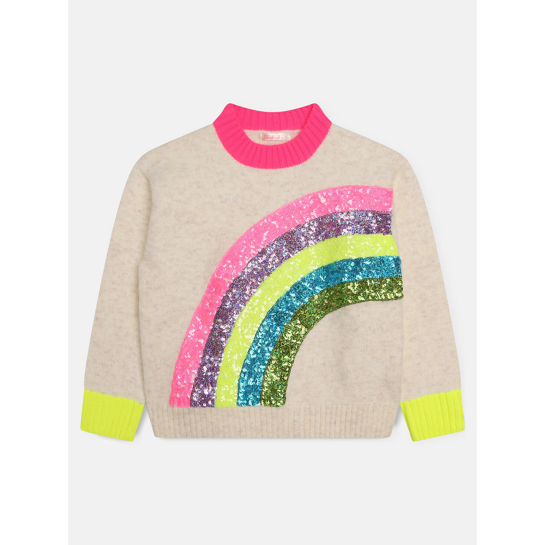 Billieblush Пуловер U15B69 Бежов Regular Fit - Pepit.bg