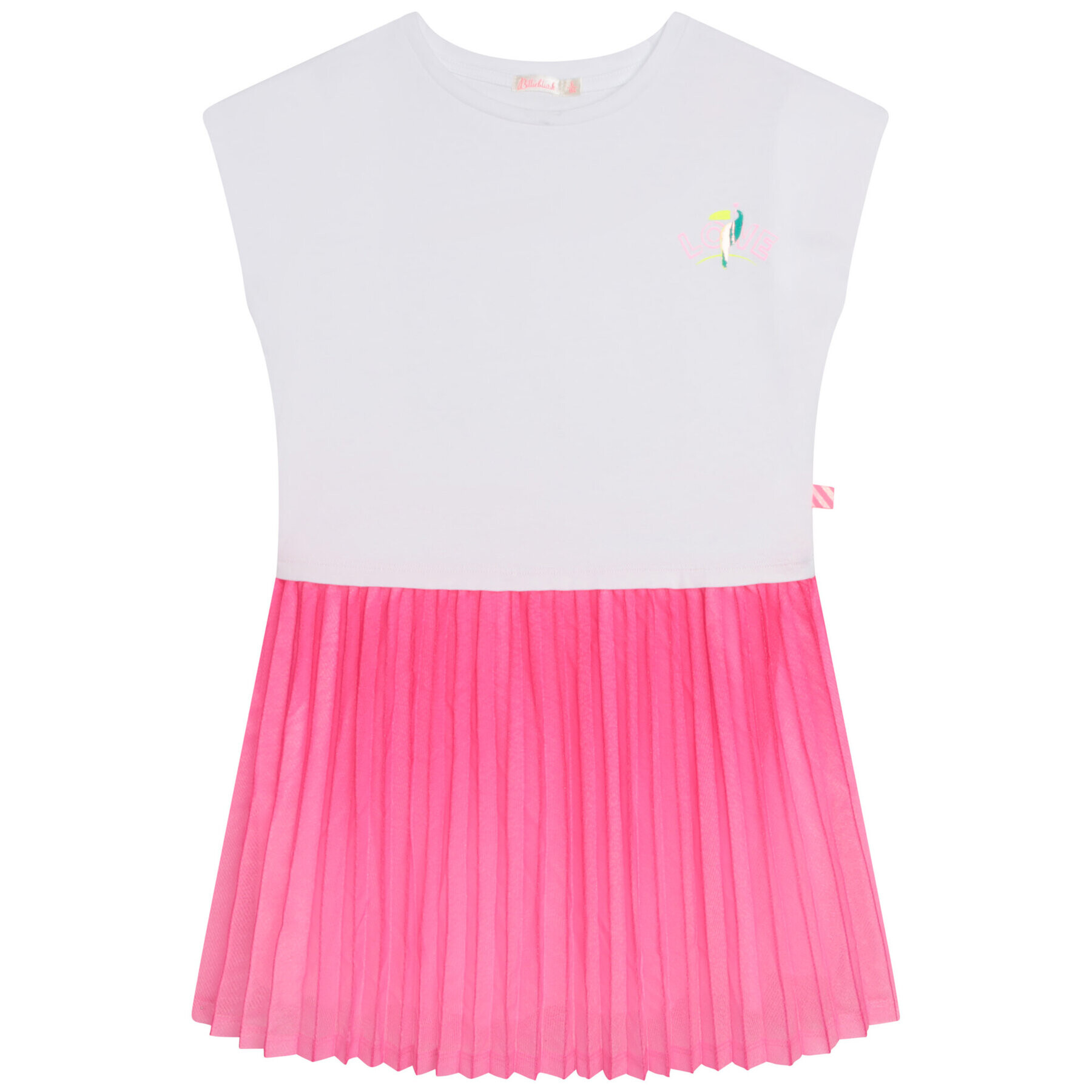 Billieblush Рокля U12799 Бял Regular Fit - Pepit.bg