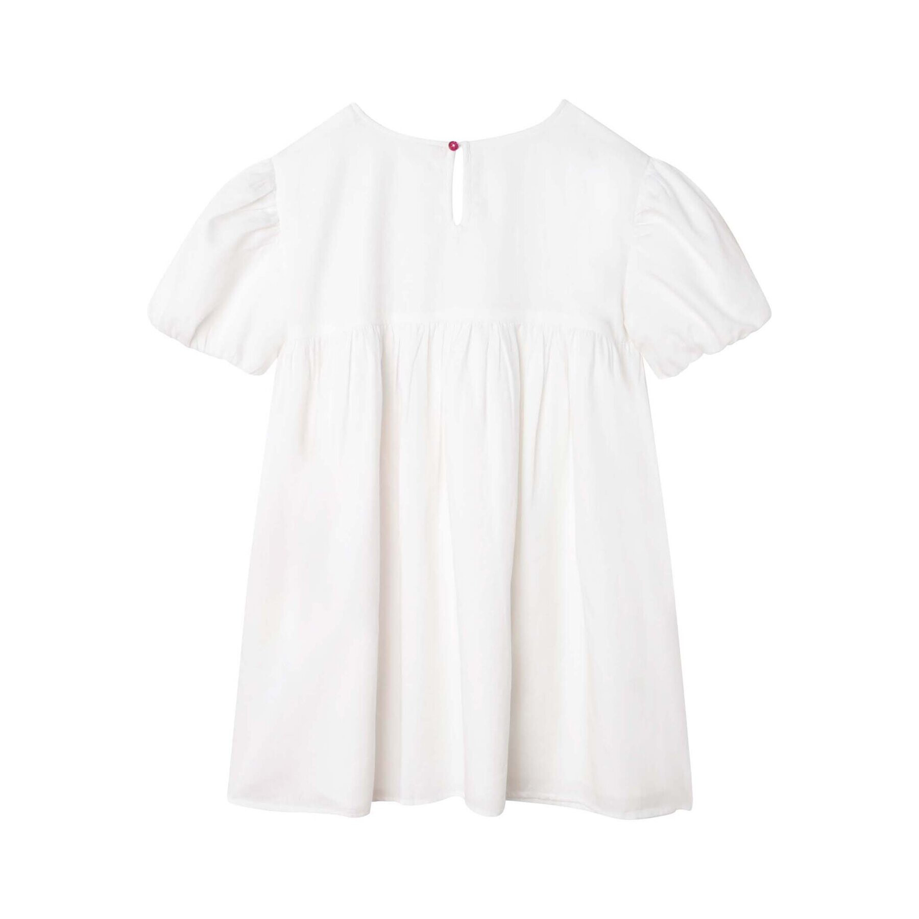Billieblush Рокля U12817 Бял Regular Fit - Pepit.bg