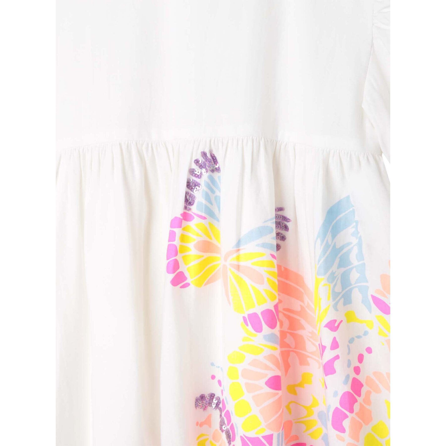 Billieblush Рокля U12817 Бял Regular Fit - Pepit.bg