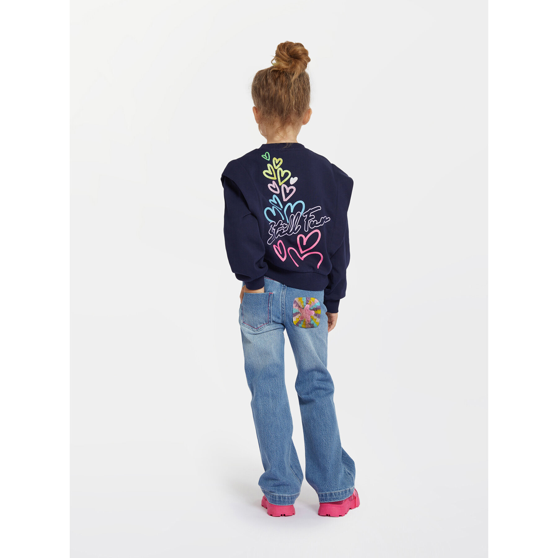 Billieblush Суитшърт U15B71 Тъмносин Regular Fit - Pepit.bg