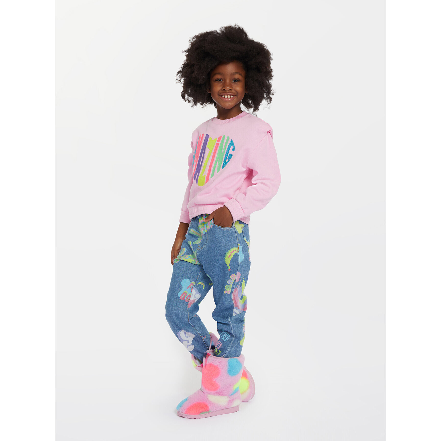 Billieblush Суитшърт U15C18 Розов Regular Fit - Pepit.bg