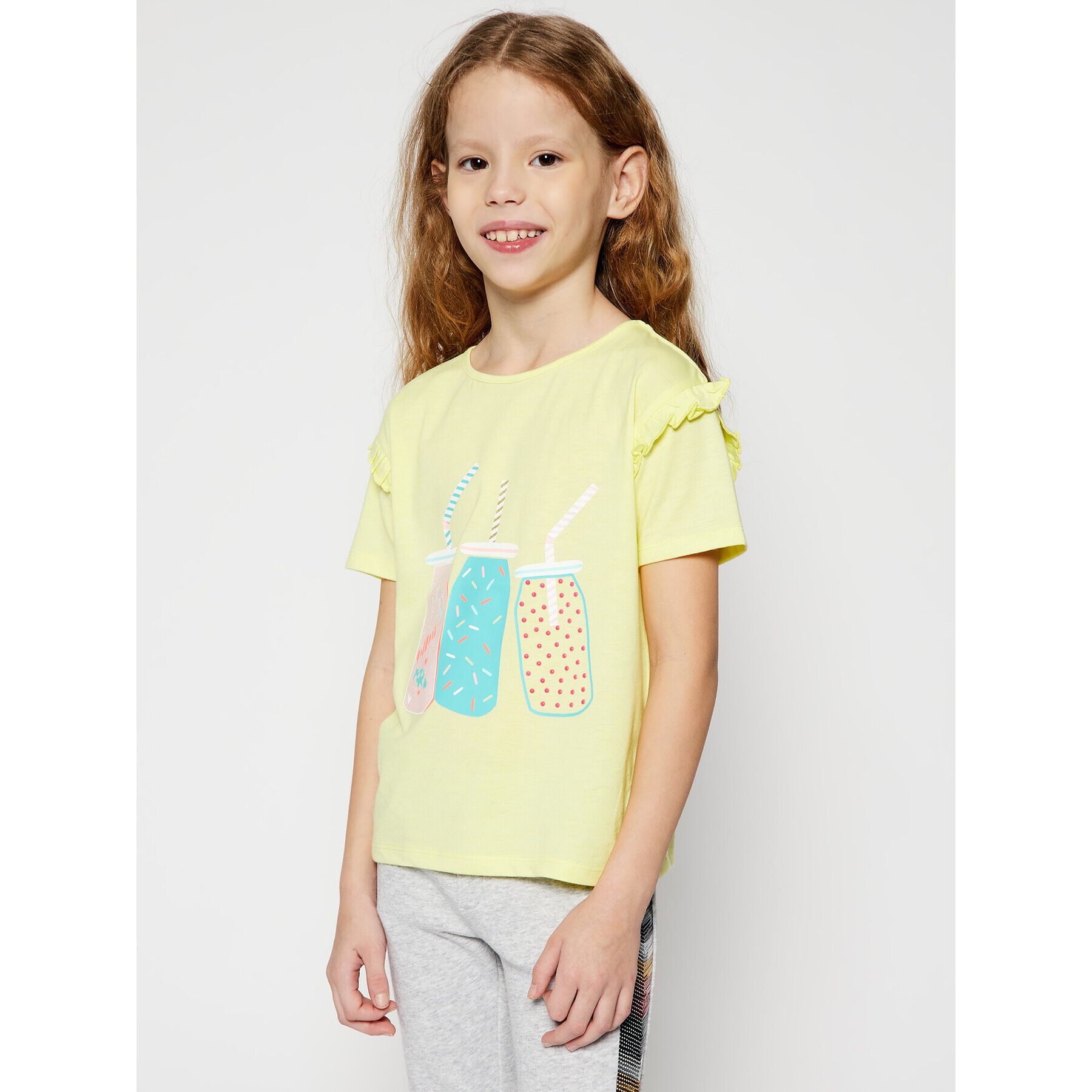 Billieblush Тишърт U15721 Жълт Regular Fit - Pepit.bg