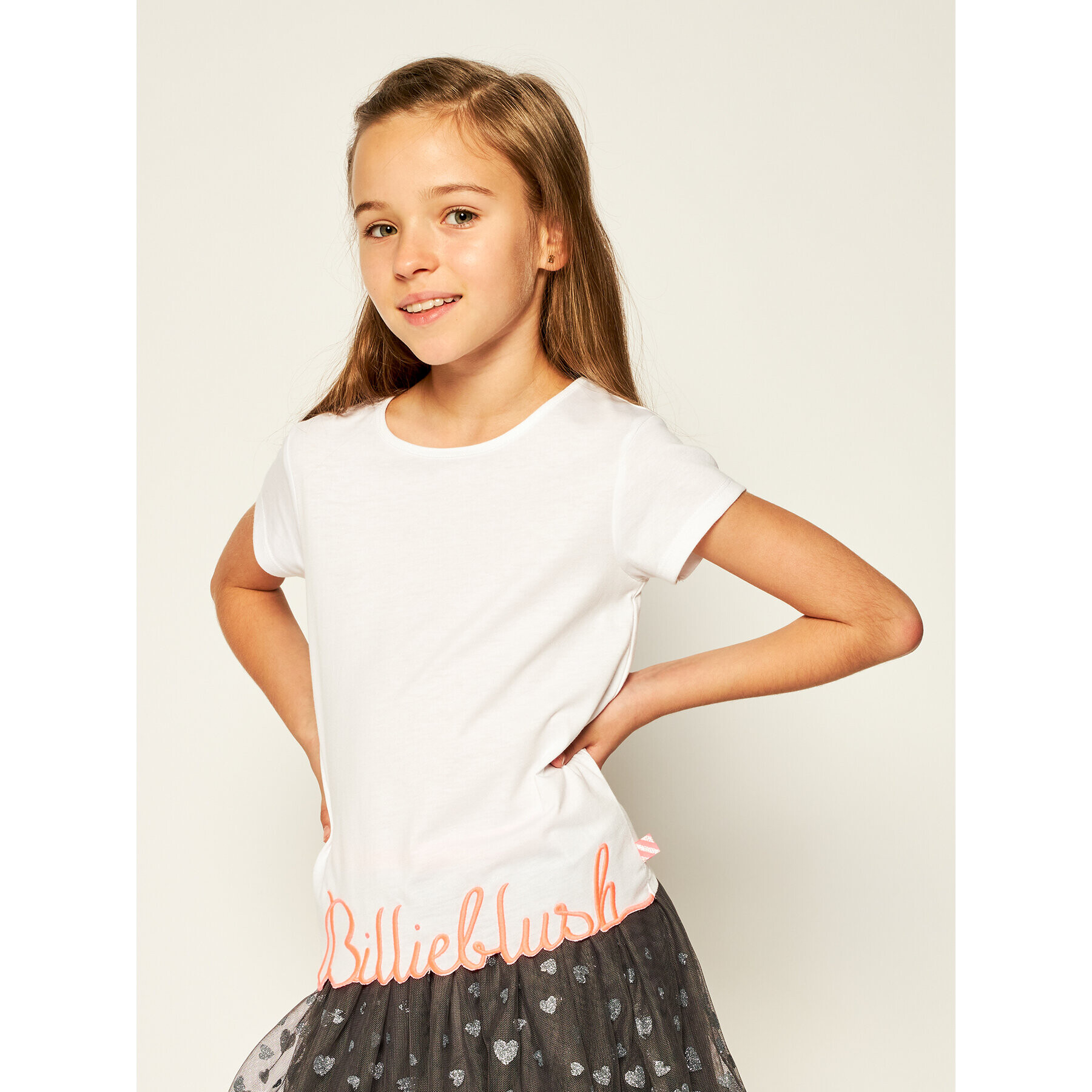 Billieblush Тишърт U15733 Бял Regular Fit - Pepit.bg