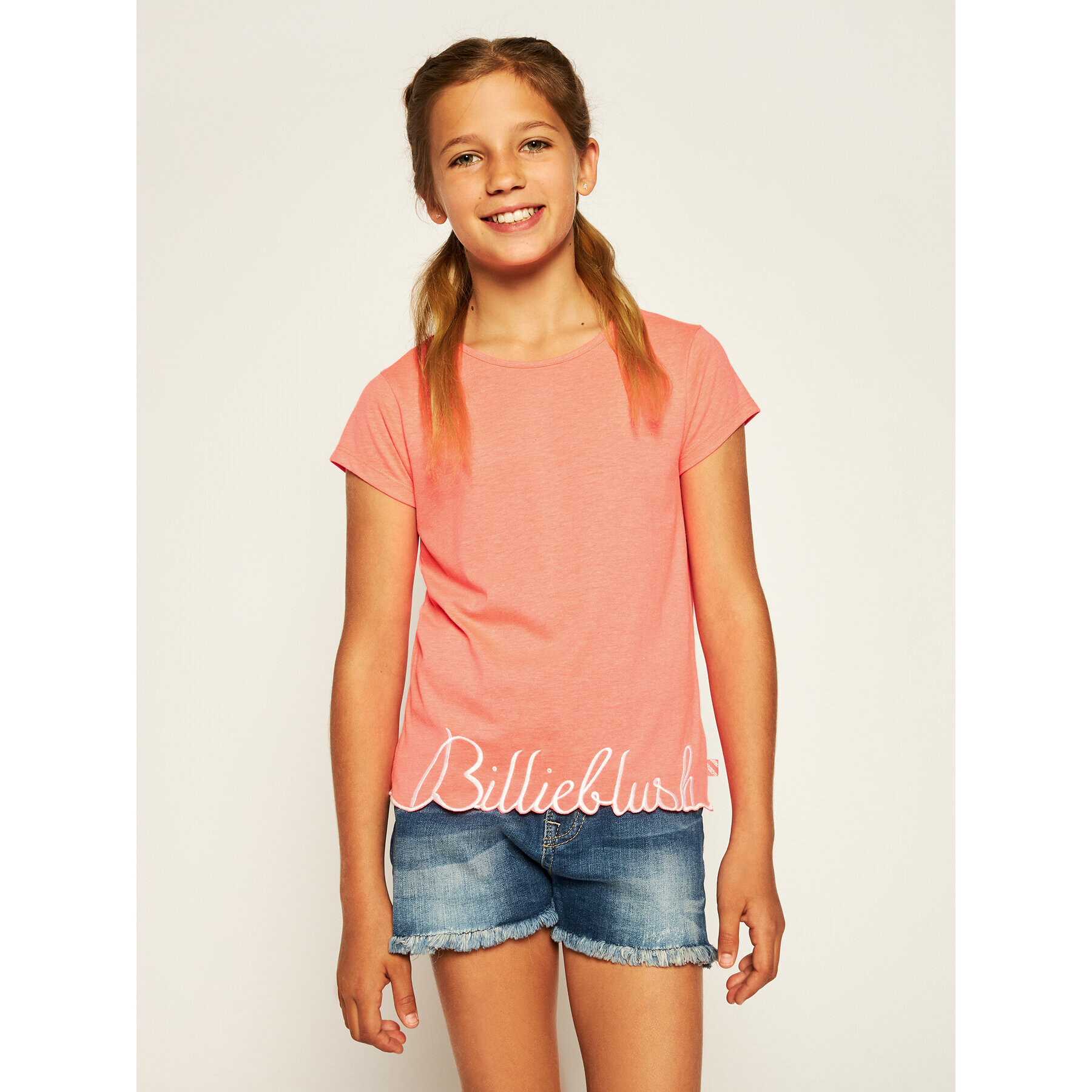 Billieblush Тишърт U15733 Розов Regular Fit - Pepit.bg