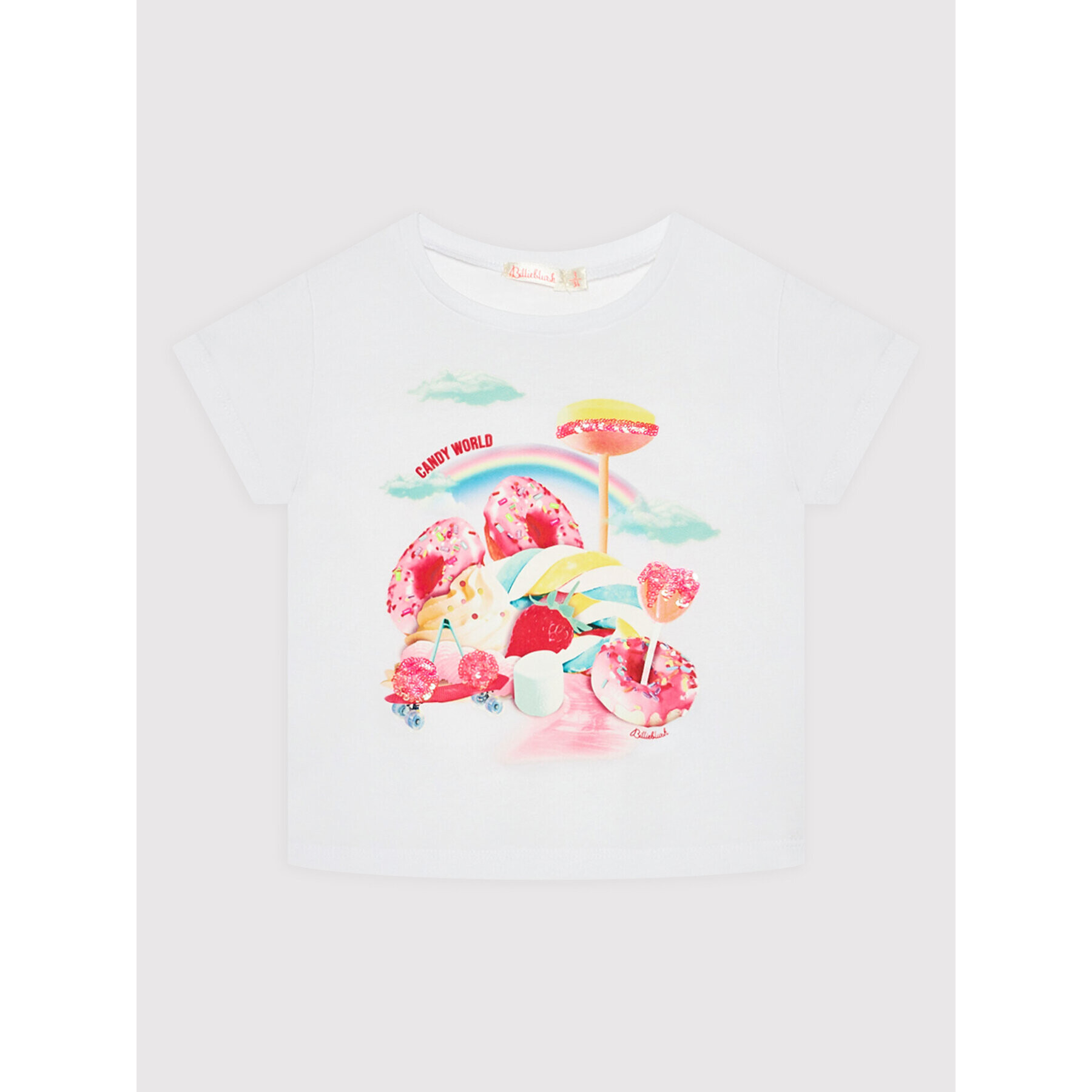 Billieblush Тишърт U15986 Бял Regular Fit - Pepit.bg