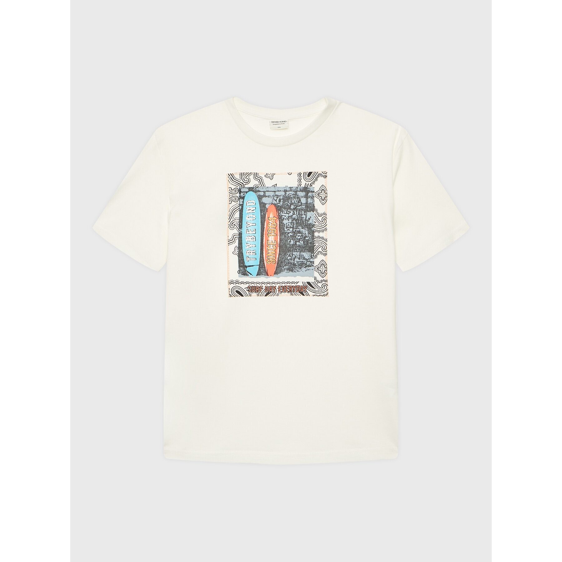 Birba Trybeyond Тишърт 999 64478 00 Бял Regular Fit - Pepit.bg