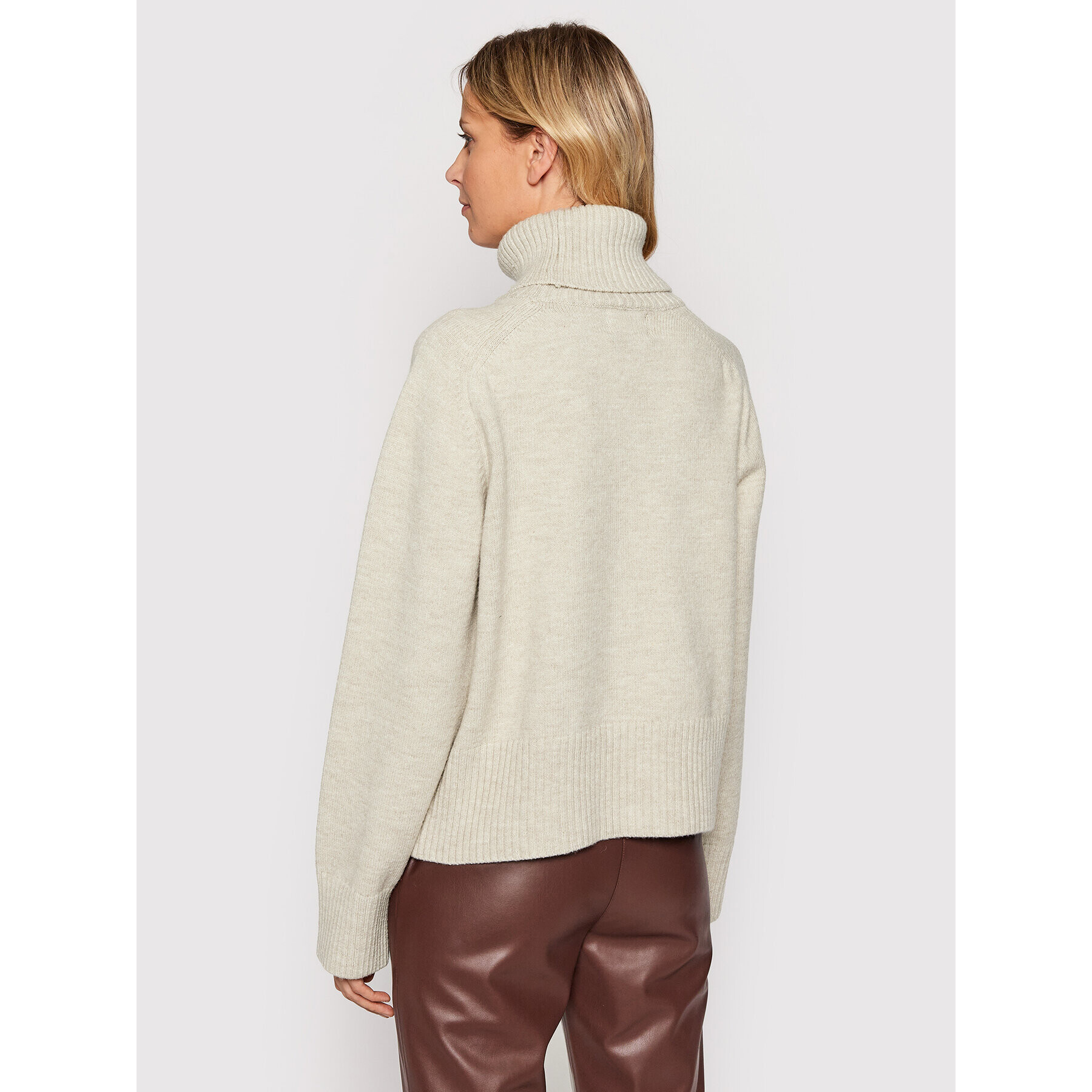 Birgitte Herskind Поло Flow Knit 4104803 Бежов Regular Fit - Pepit.bg