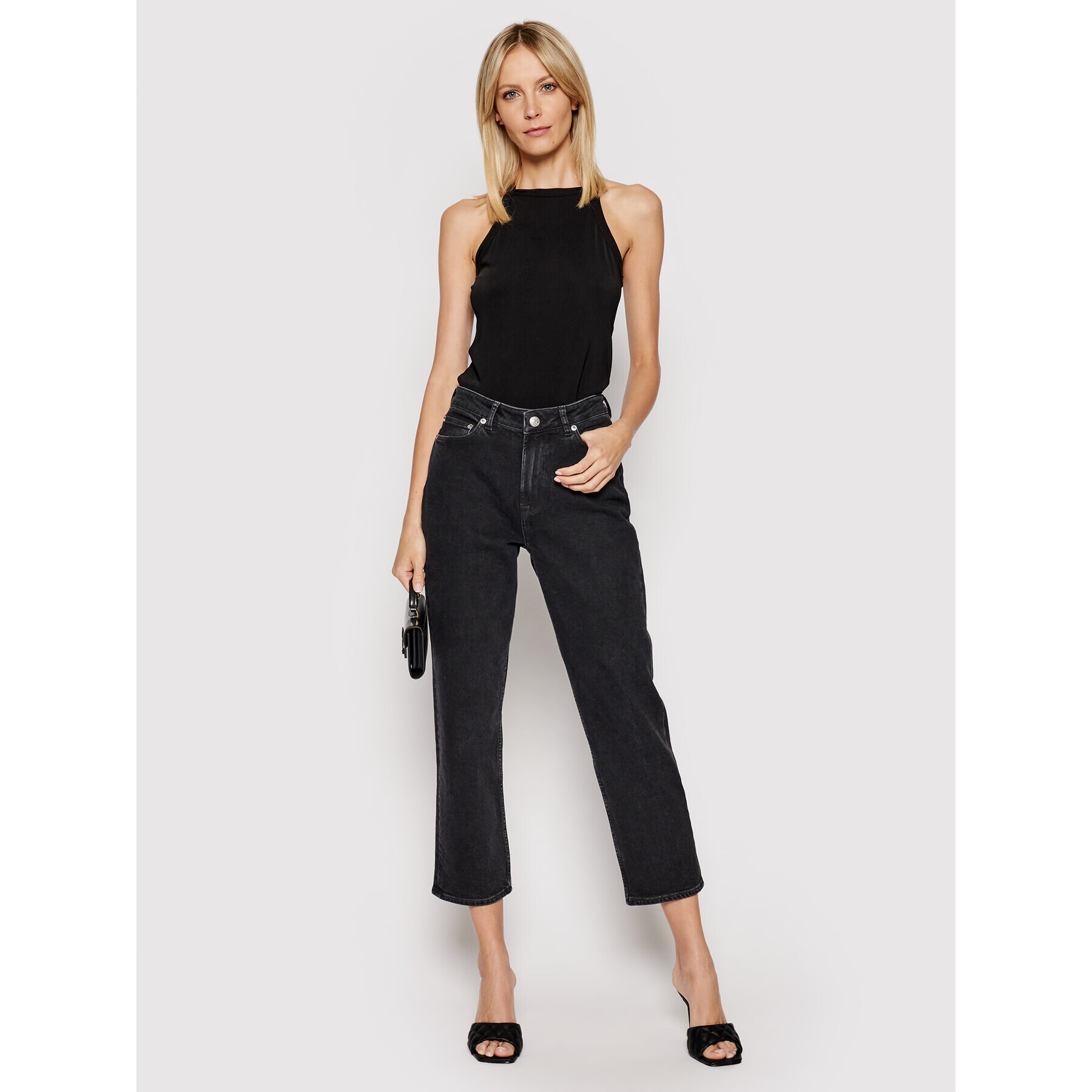 Birgitte Herskind топ Ily 3762747 Черен Slim Fit - Pepit.bg