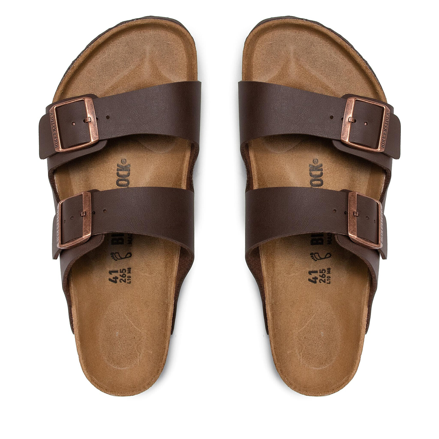 Birkenstock Чехли Arizona 0051701 Кафяв - Pepit.bg