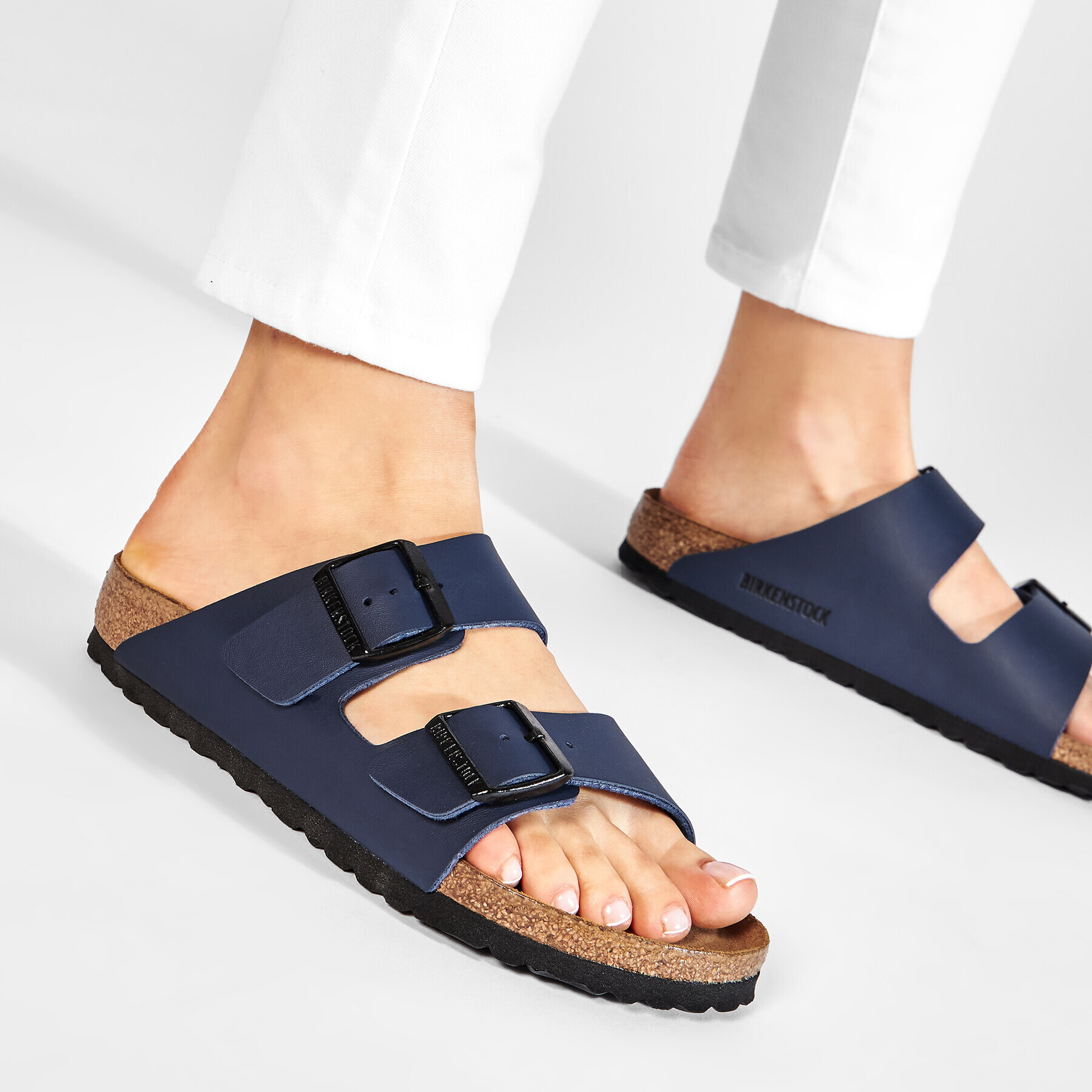 Birkenstock Чехли Arizona 051063 Син - Pepit.bg