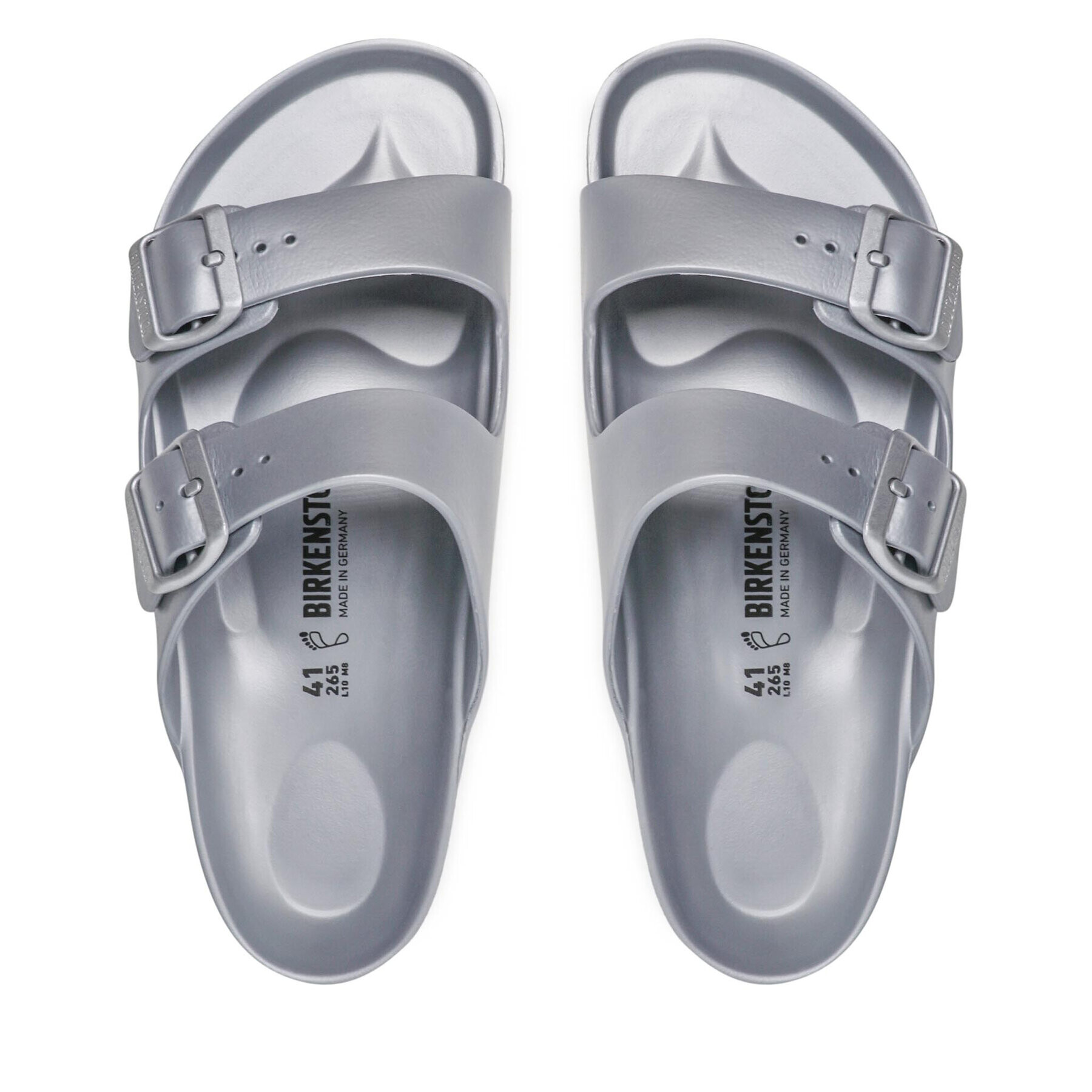 Birkenstock Чехли Arizona 1003490 Сребрист - Pepit.bg
