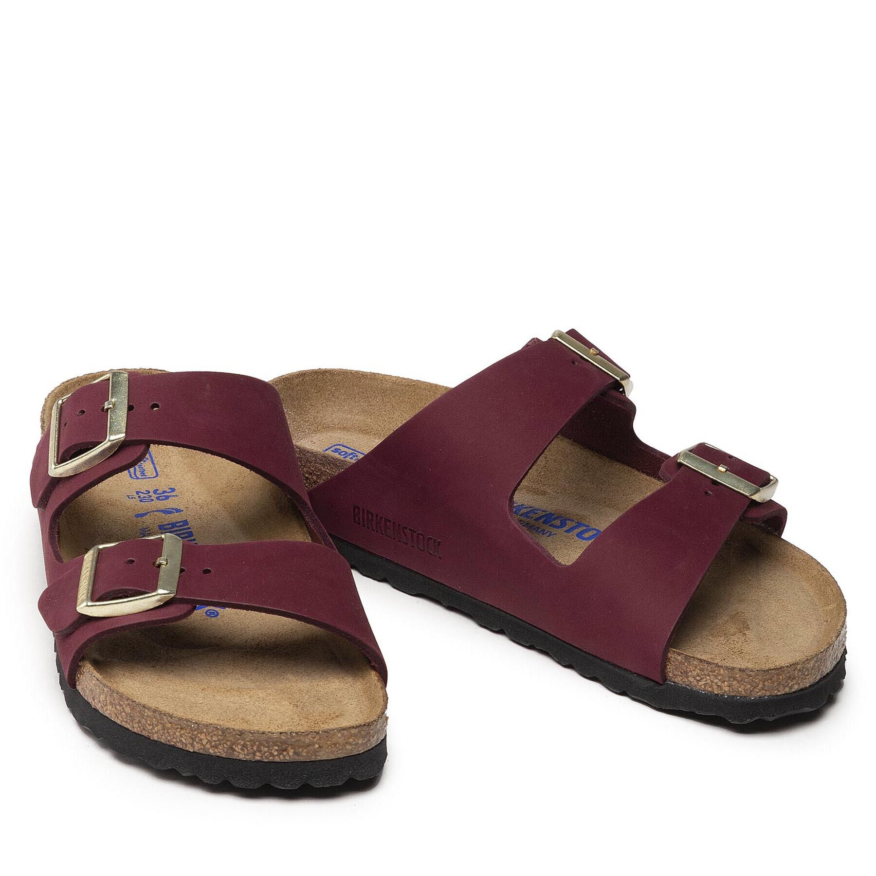 Birkenstock Чехли Arizona 1020602 Бордо - Pepit.bg