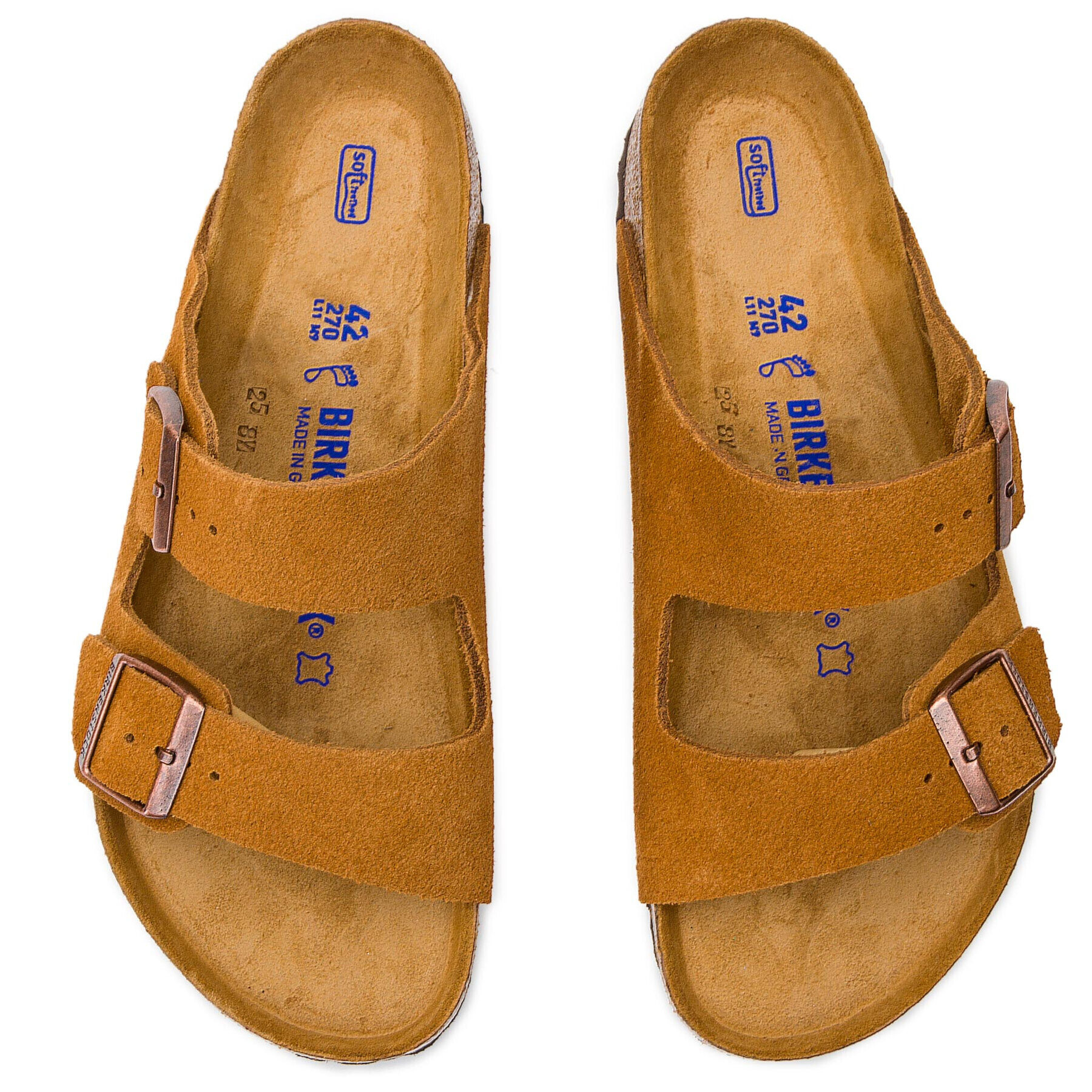 Birkenstock Чехли Arizona Bs 1009526 Кафяв - Pepit.bg