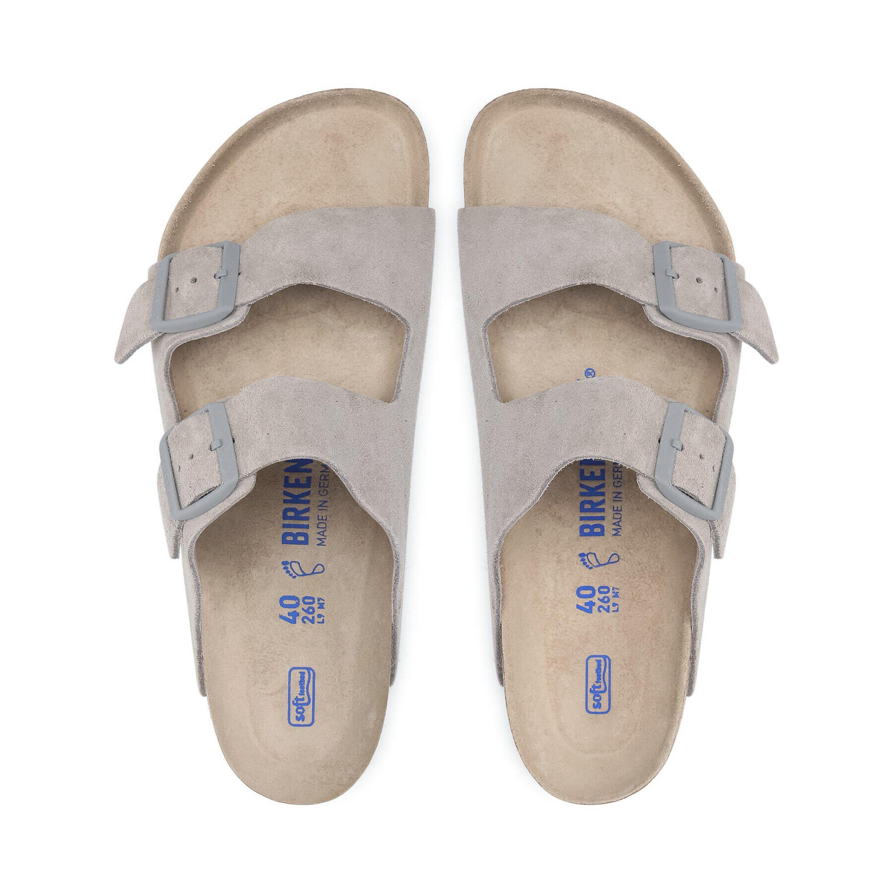 Birkenstock Чехли Arizona Bs 1020507 Сив - Pepit.bg