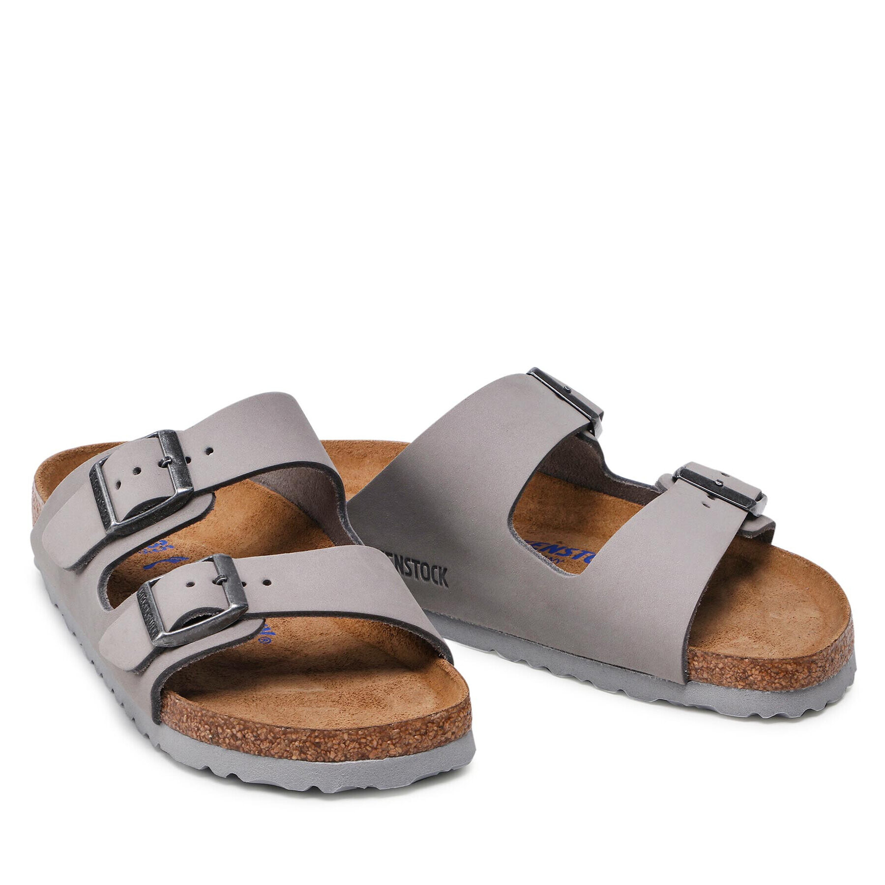 Birkenstock Чехли Arizona Bs 1020973 Сив - Pepit.bg
