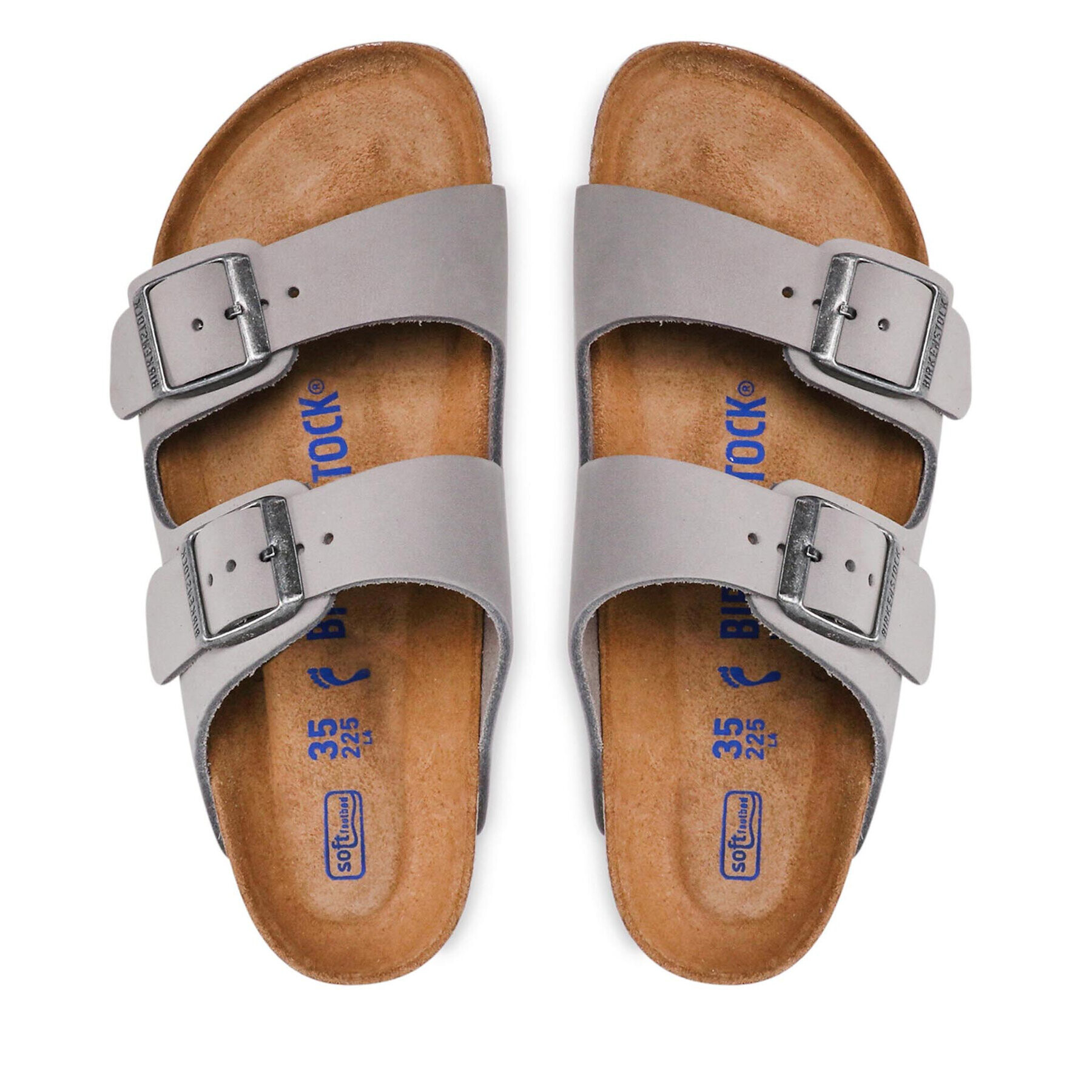 Birkenstock Чехли Arizona Bs 1020973 Сив - Pepit.bg