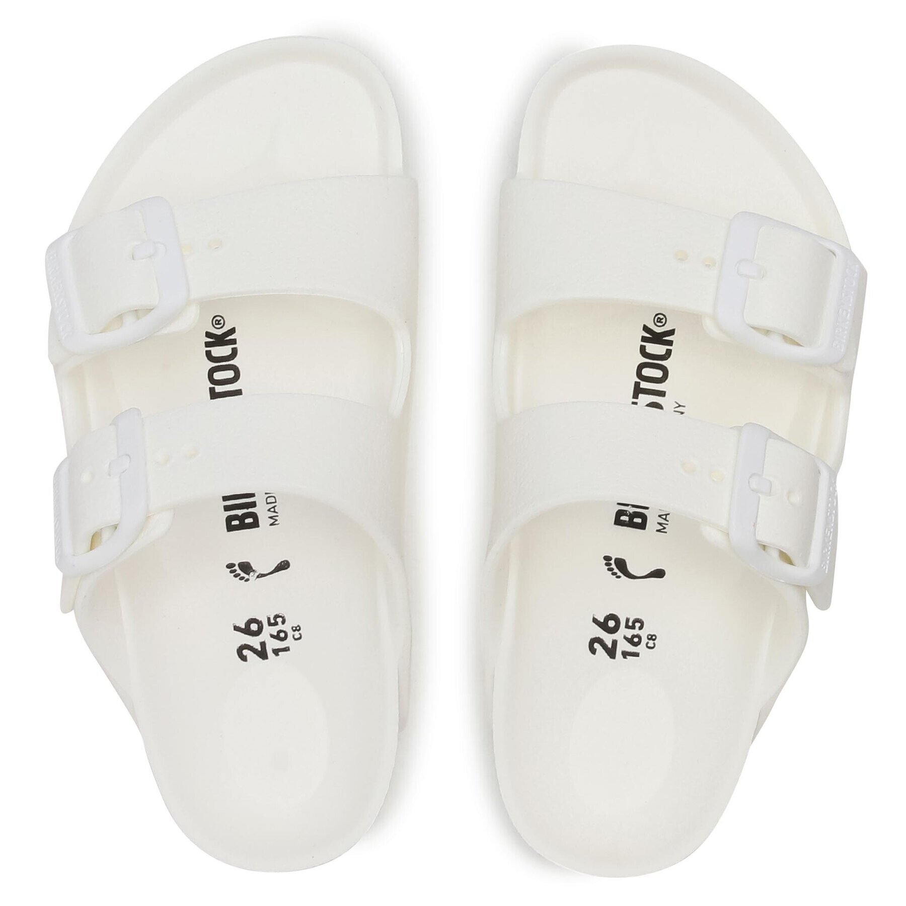 Birkenstock Чехли Arizona Eva 1018941 Бял - Pepit.bg