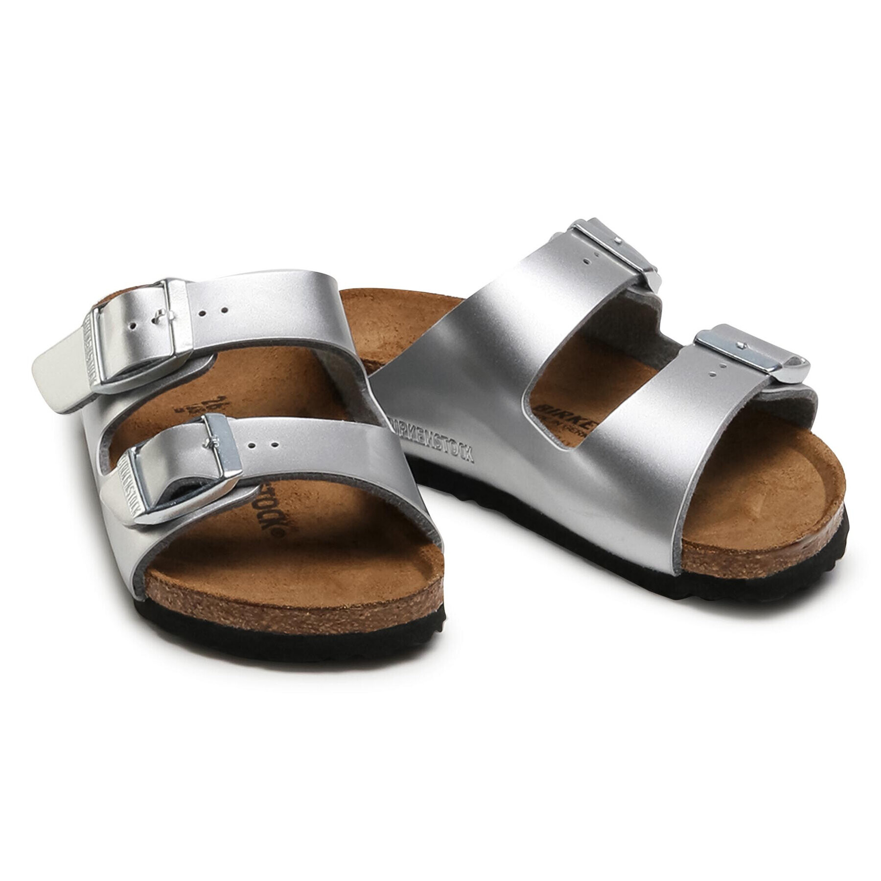 Birkenstock Чехли Arizona Kids 1019400 Сребрист - Pepit.bg