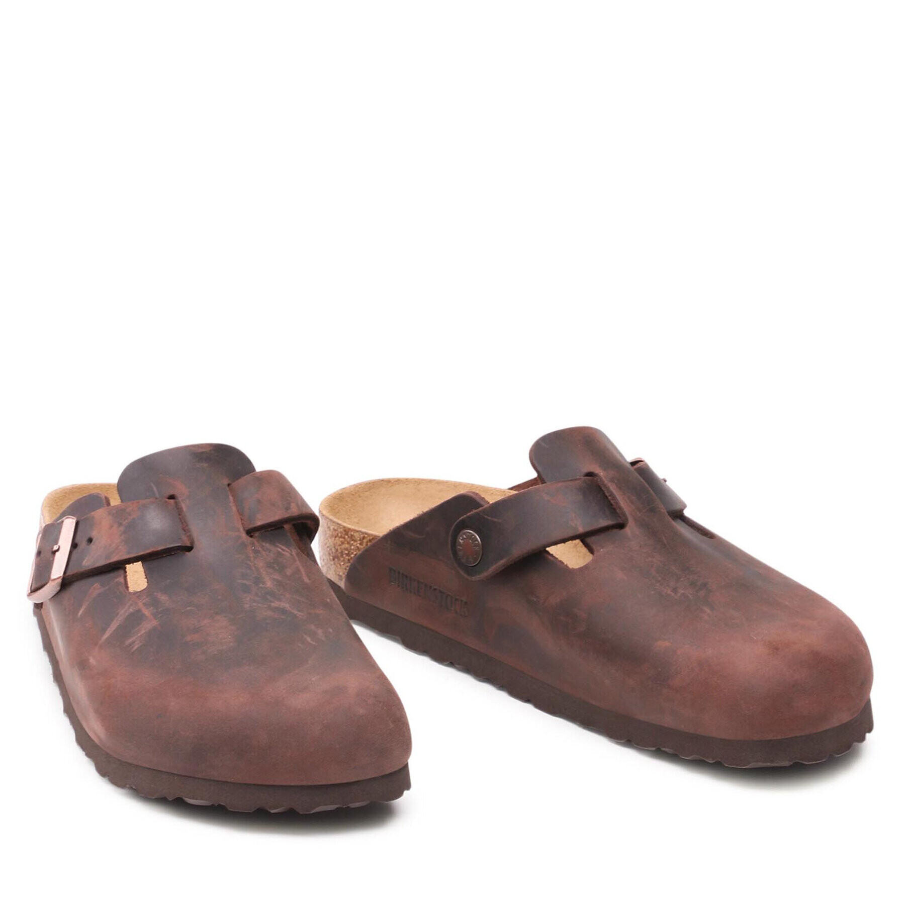 Birkenstock Чехли Boston Bs 860133 Кафяв - Pepit.bg