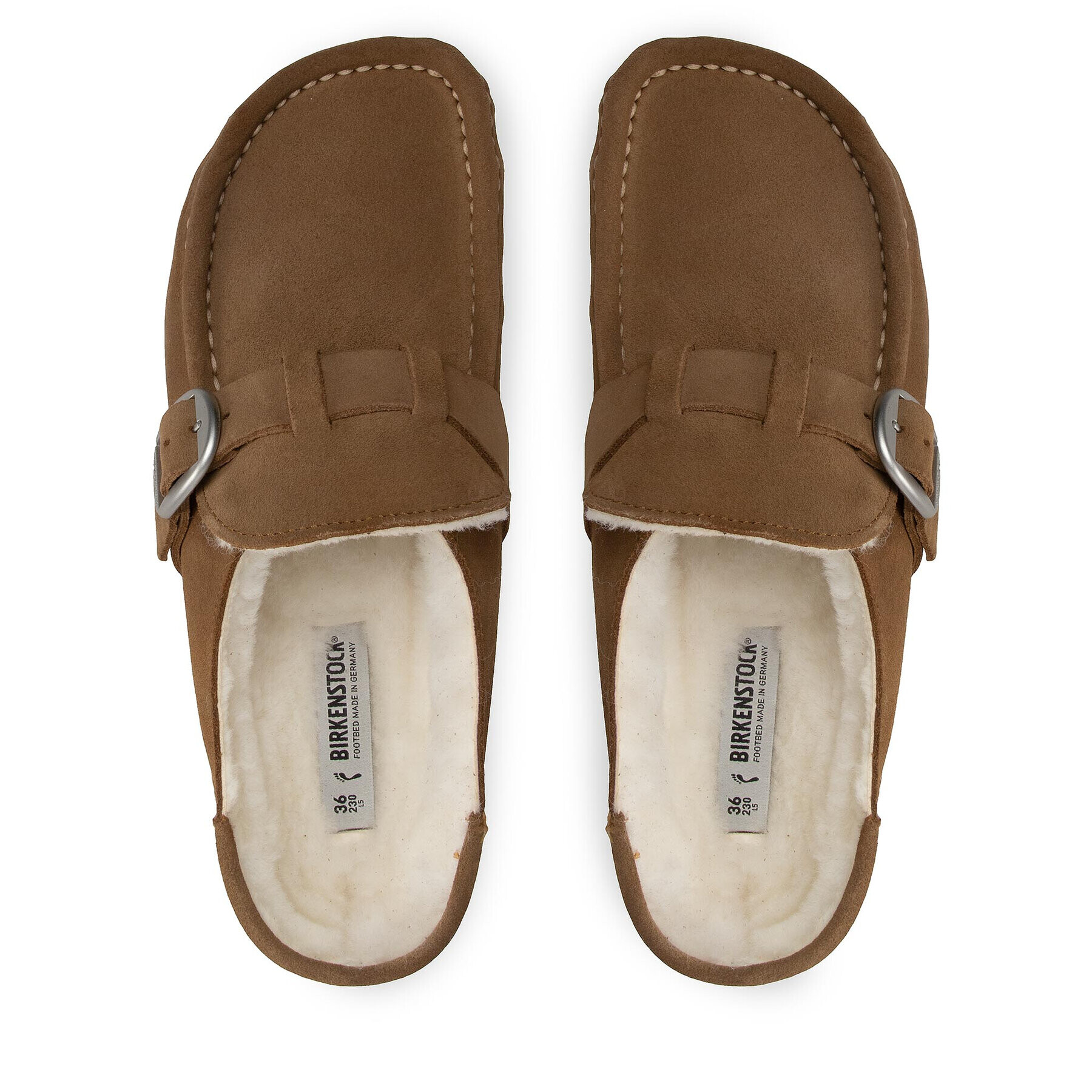 Birkenstock Чехли Buckley Shearling 1018127 Бежов - Pepit.bg