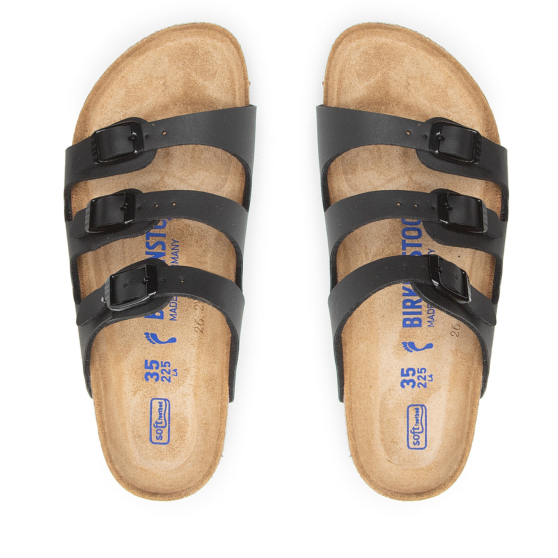 Birkenstock Чехли Florida Bs 53013 Черен - Pepit.bg