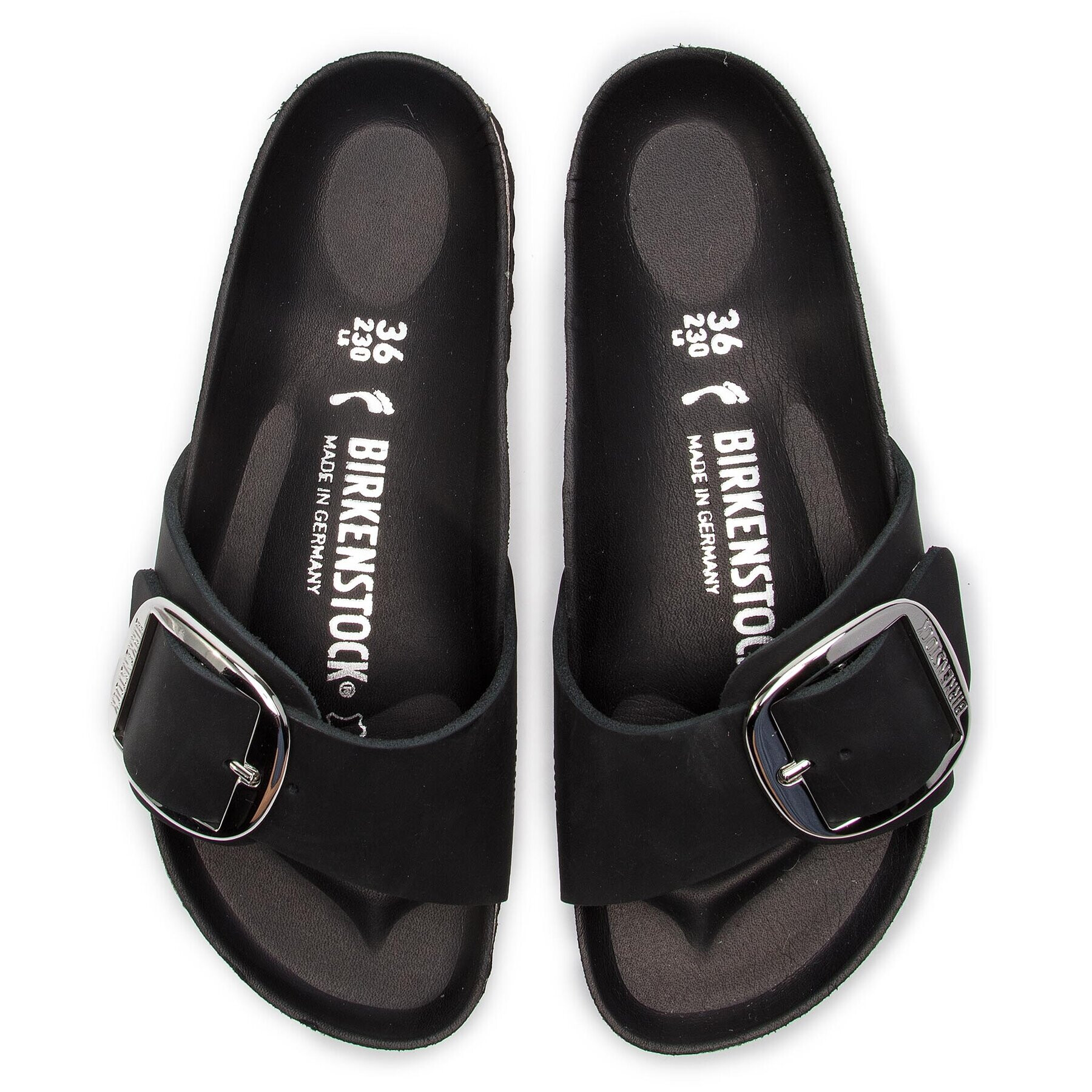 Birkenstock Чехли Madrid Big Buckle 1006523 Черен - Pepit.bg