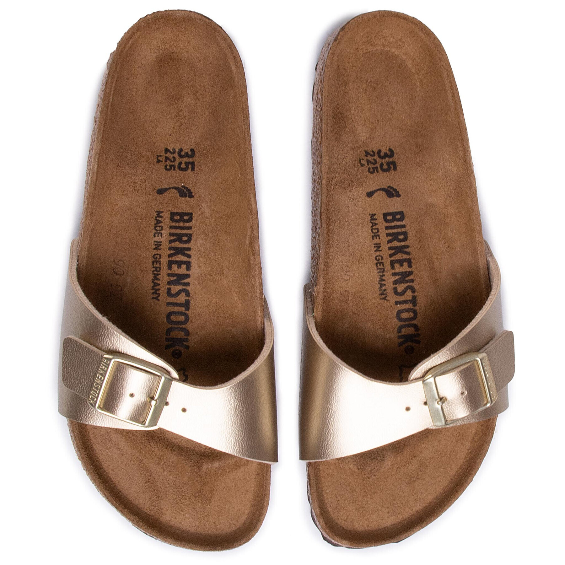 Birkenstock Чехли Madrid Bs 1016107 Златист - Pepit.bg